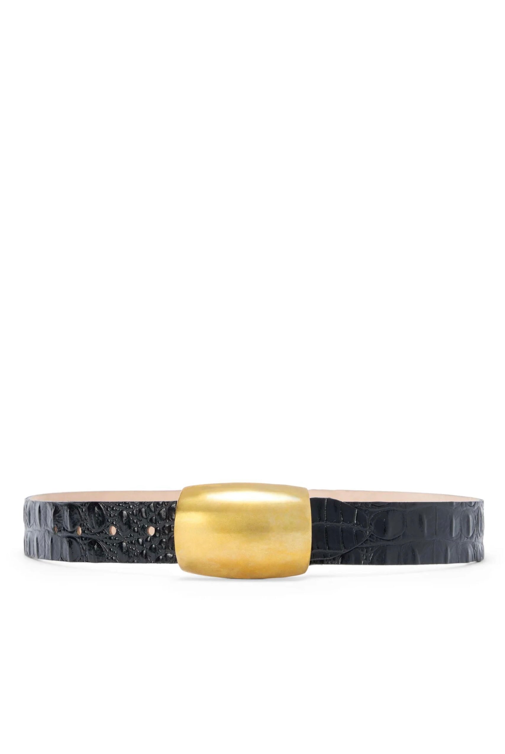 MILOU DOMED CROC EMB BELT
sassanova