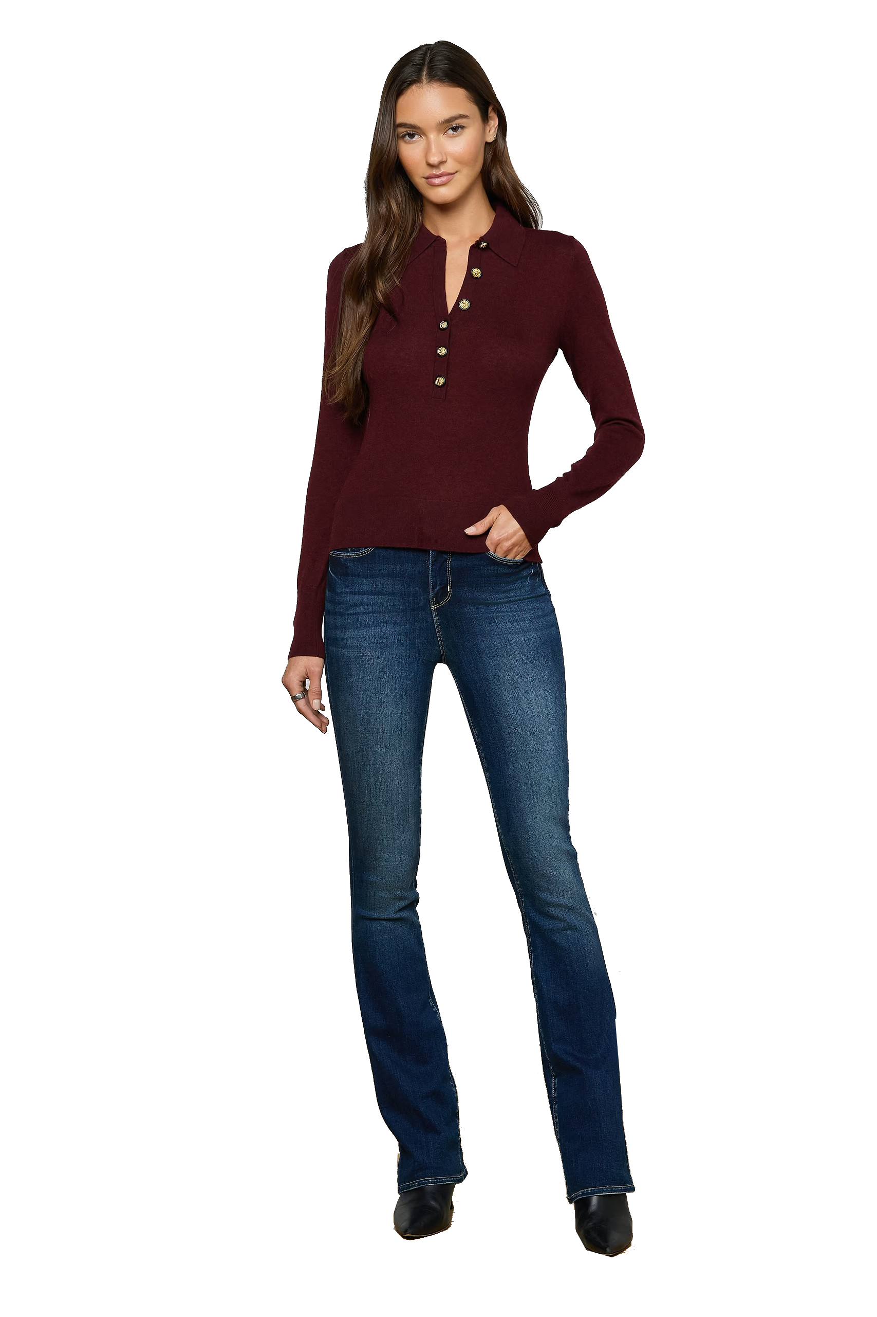 STERLING COLLARED SWEATER - Sweaters - Sassanova