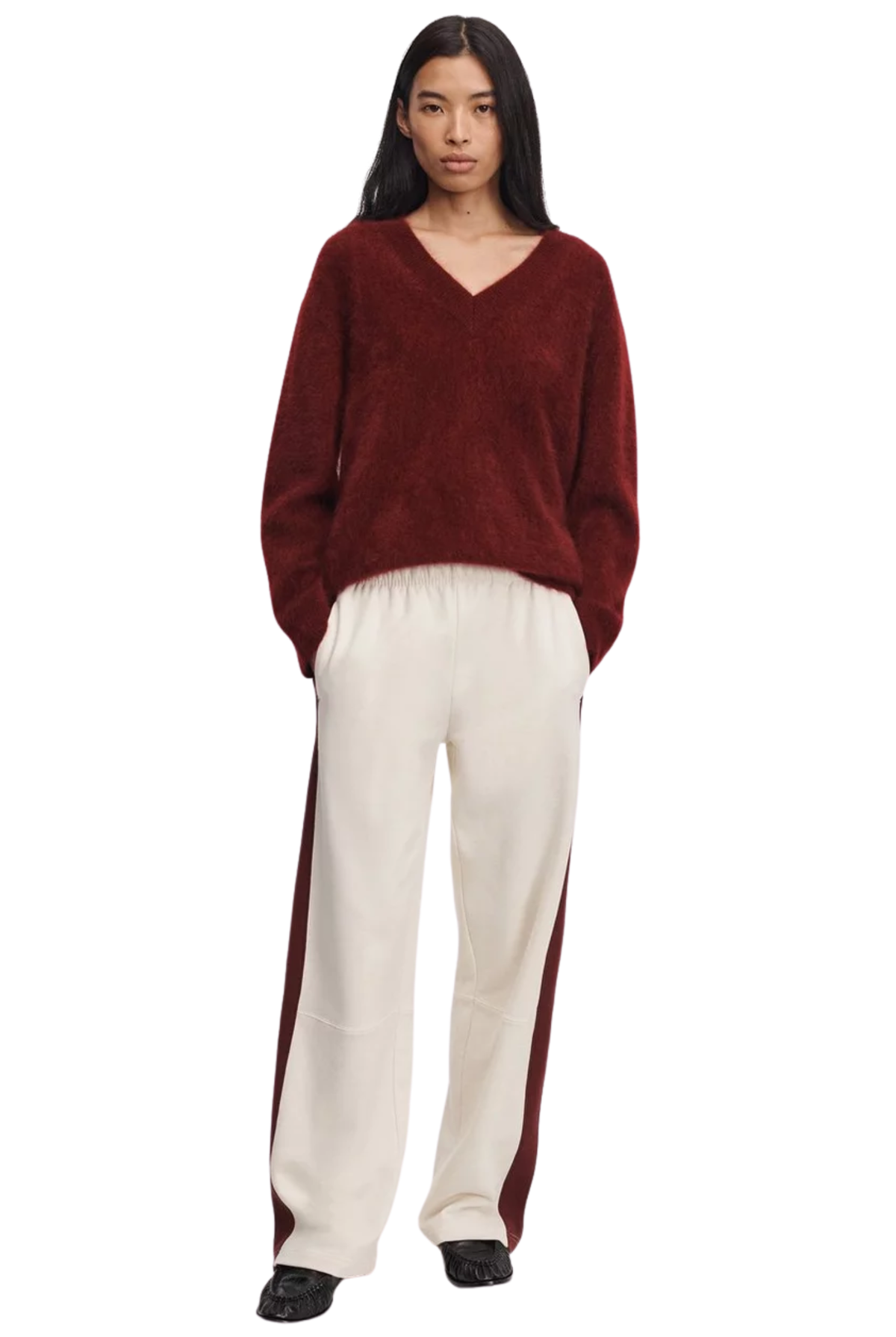 EVERYDAY SEAMED TERRY TRACK PANT Sassanova