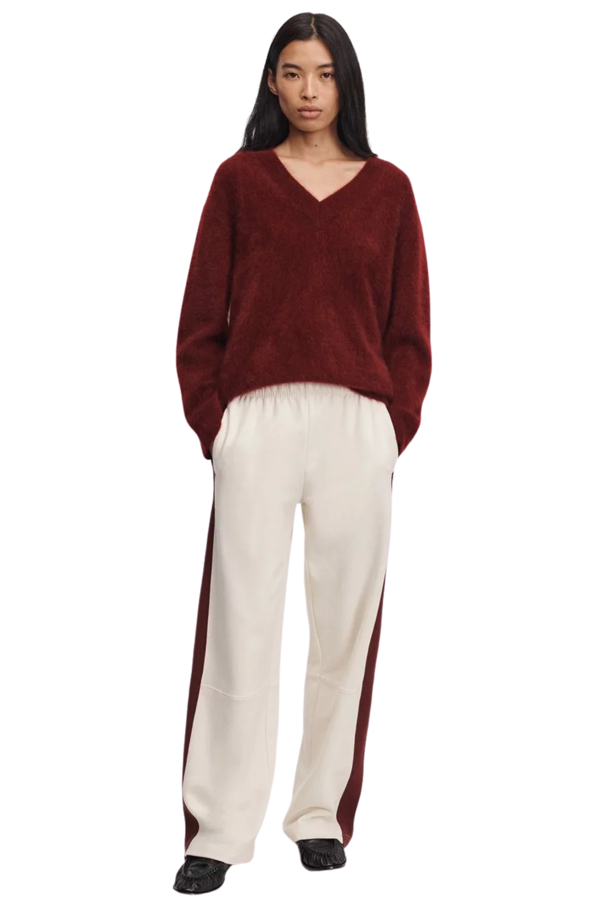 EVERYDAY SEAMED TERRY TRACK PANT Sassanova