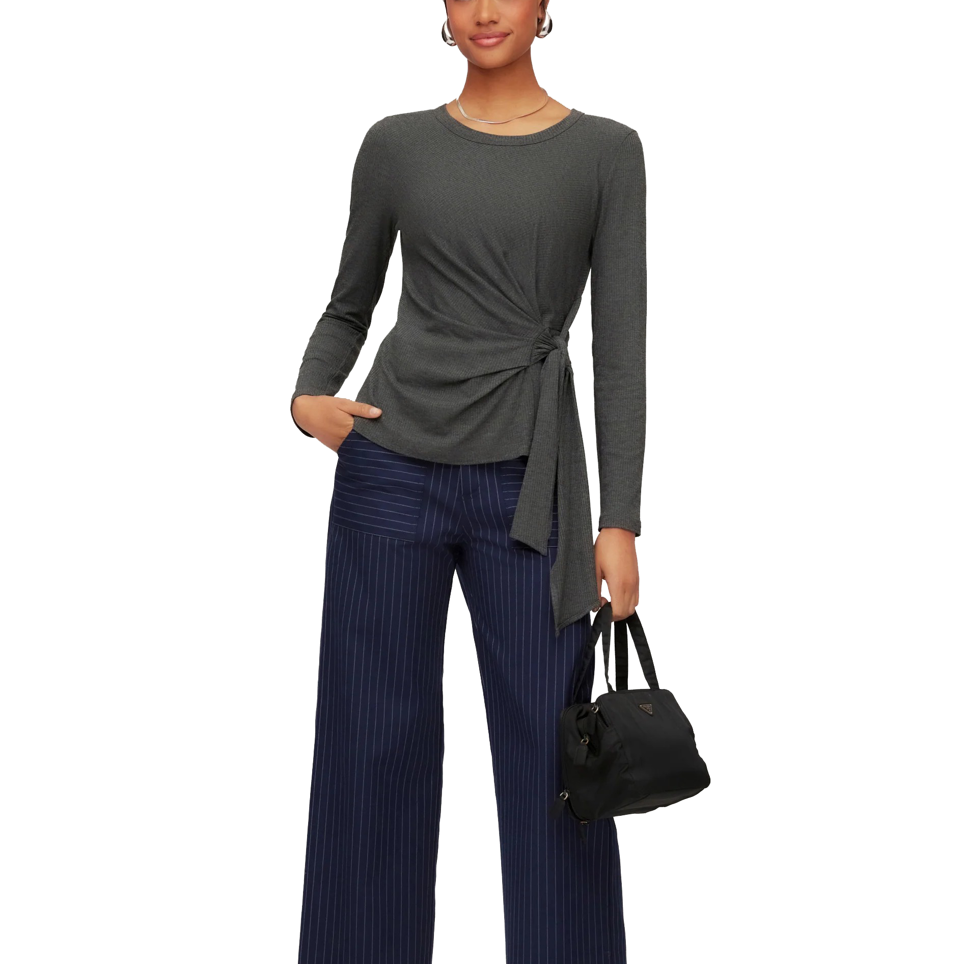 RYLEE CROPPED PANT in Stripe - Pants - Sassanova