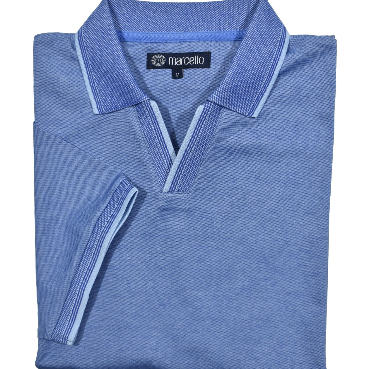 SOLID JOHNNY COLLAR POLO - Polos - Novaman