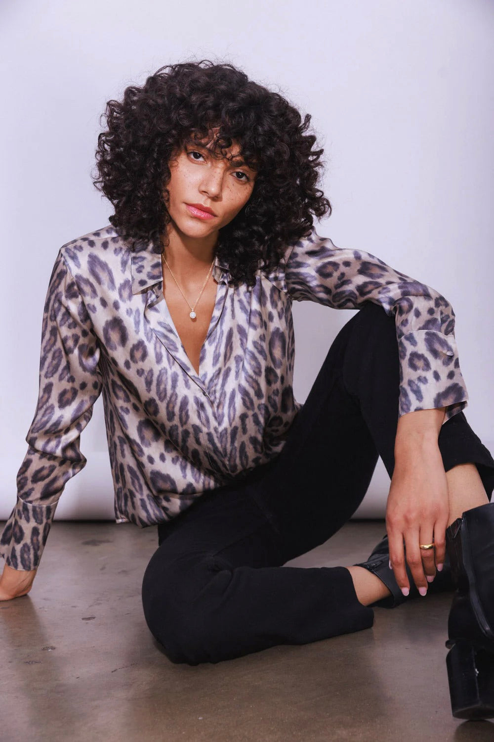 DARIA BLOUSE- NEW LEOPARD - Blouses - Sassanova