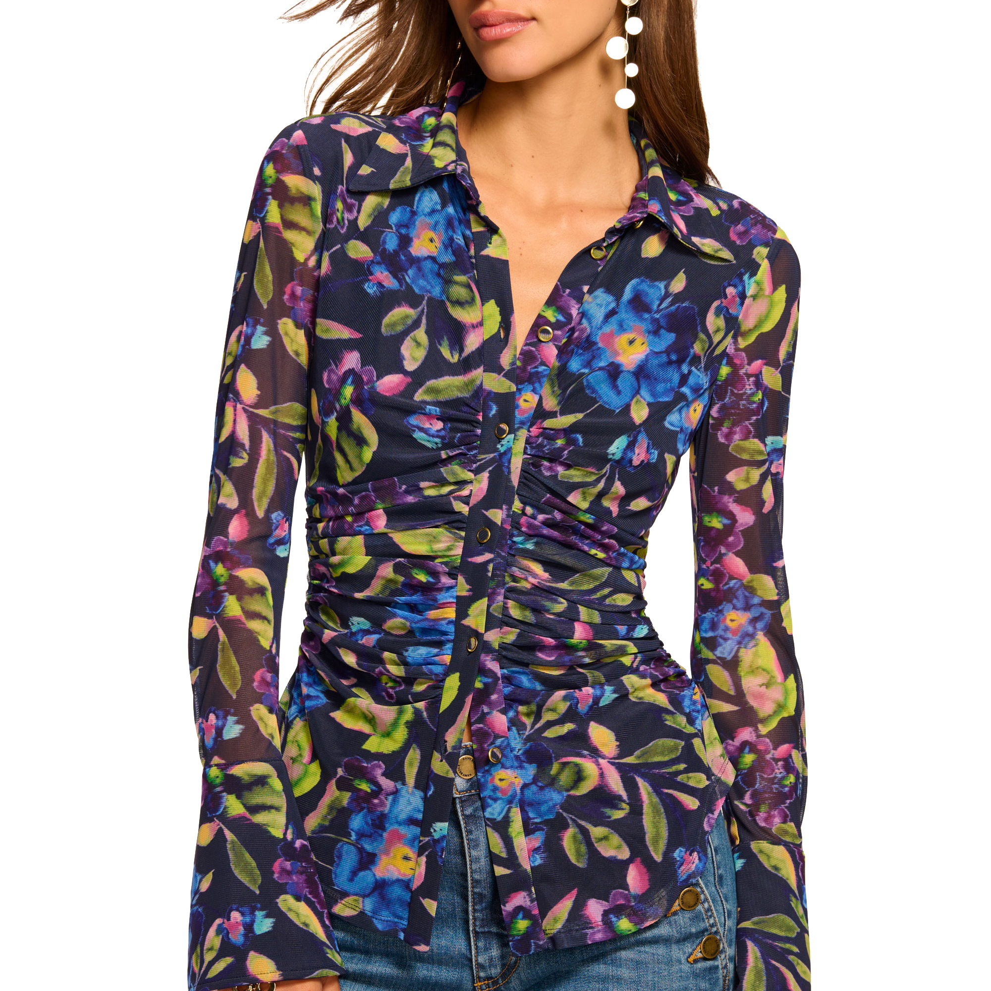 FLORAL TALISA TOP - Blouses - Sassanova