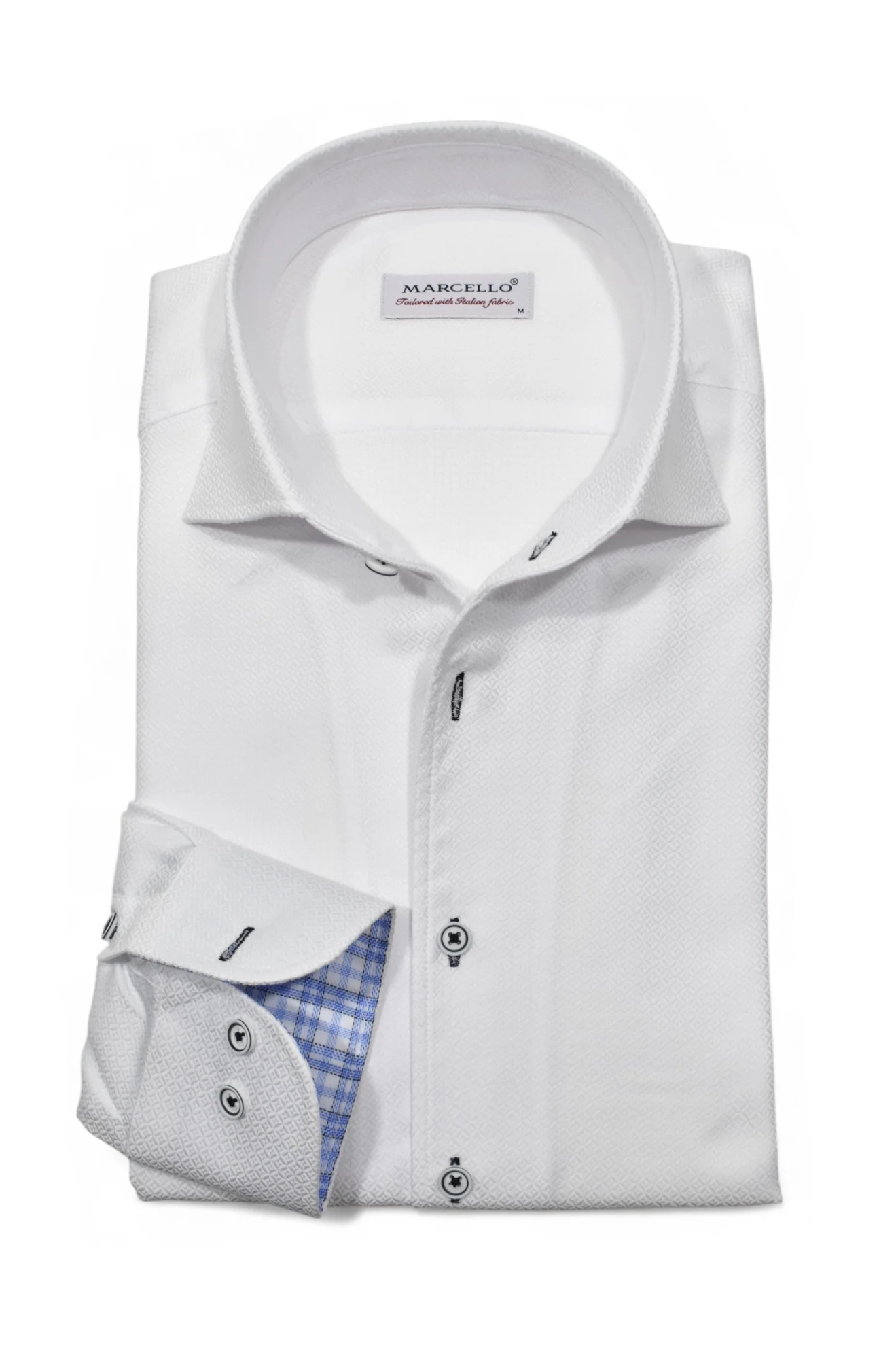 TONAL DIAMOND DRESS SHIRT - Long Sleeved Shirts - Novaman