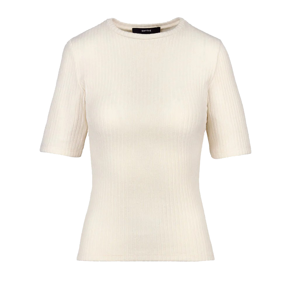 ELBOW SLEEVE KNIT CREWNECK - T-shirts - Sassanova