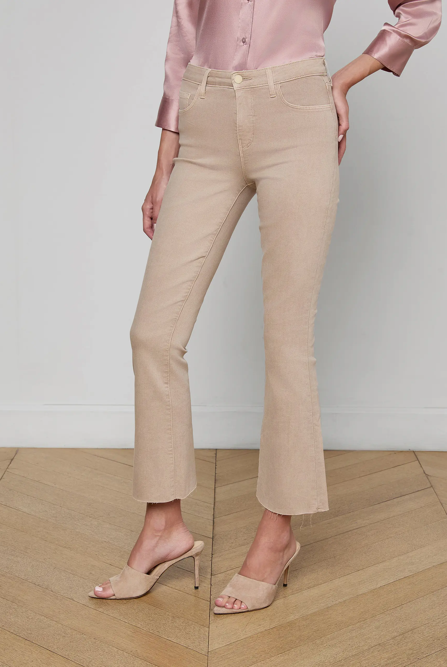 KENDRA CROP FLARE JEAN - Jeans - Sassanova