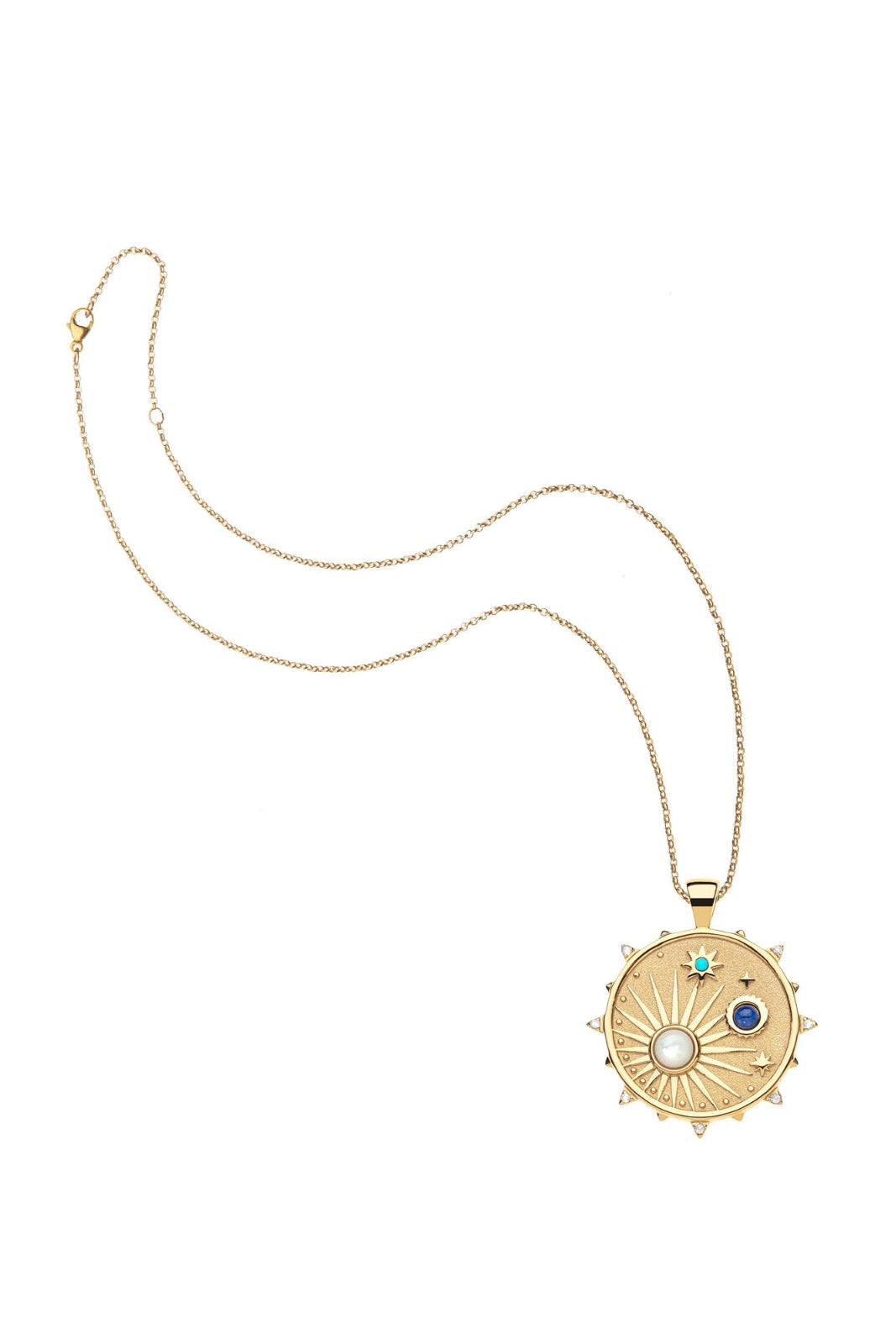 WANDERLUST STARBURST ORIGINAL NECKLACE- CLASSIC ROLO CHAIN - Necklaces - Sassanova