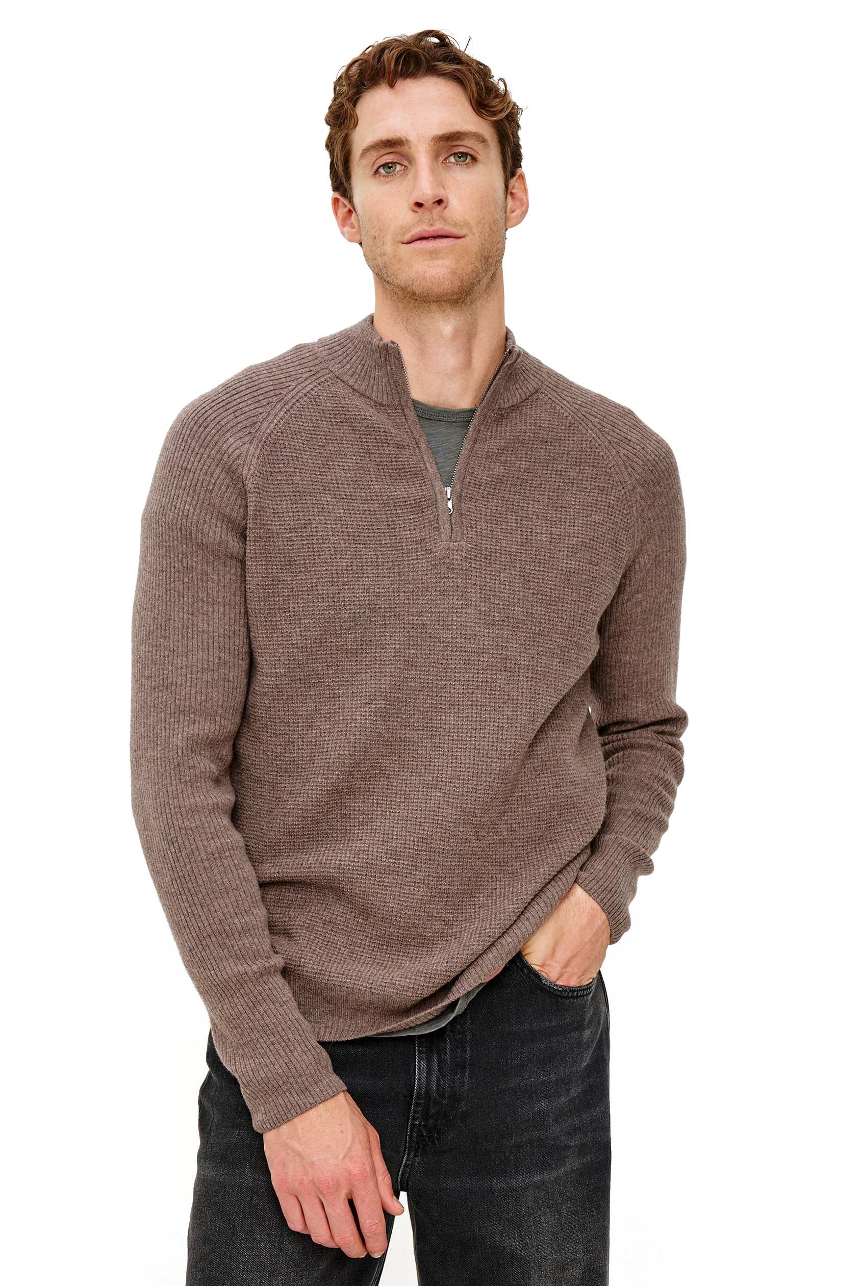STARK 1/4 ZIP SWEATER - Sweaters - Novaman