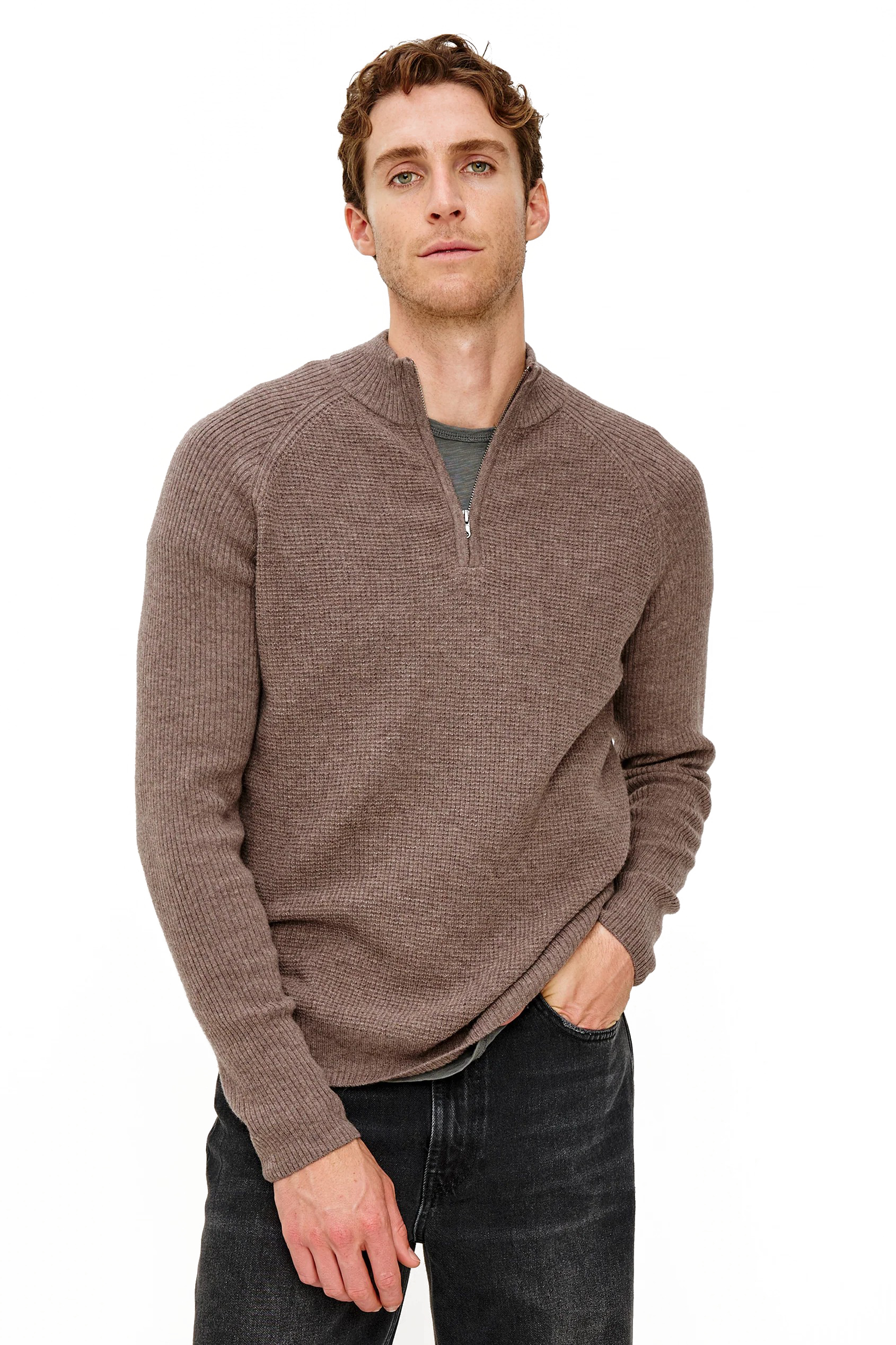 STARK 1/4 ZIP SWEATER - Sweaters - Novaman