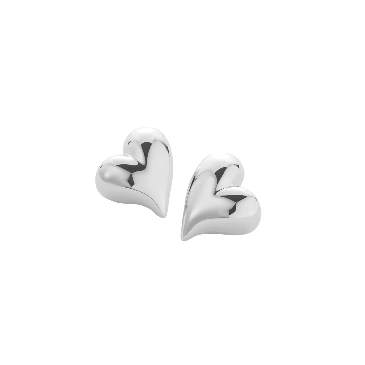 ART HEART SYMMETRICAL BUTTON EARRINGS - Earrings - Sassanova