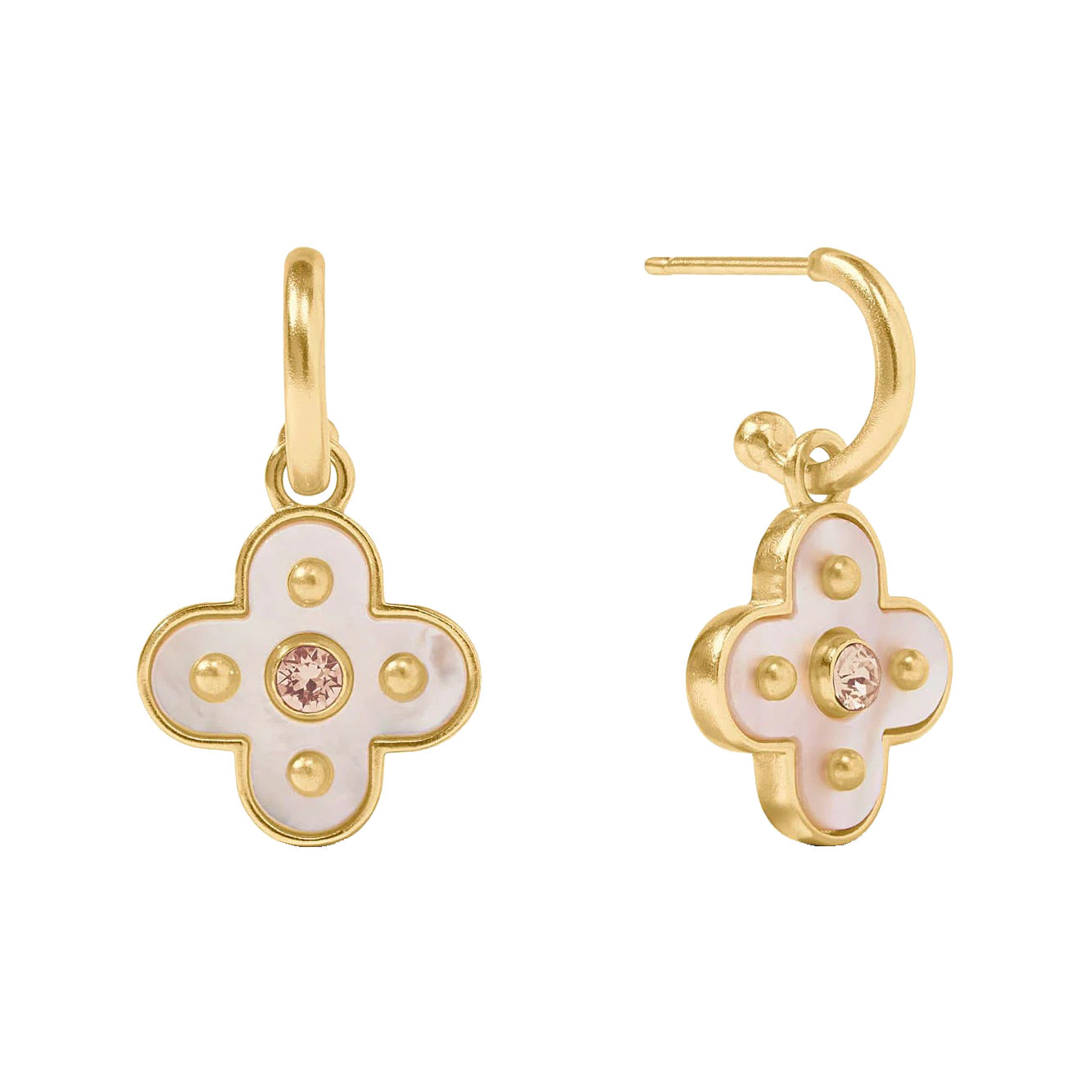 COLETTE HOOP & CHARM EARRING - Earrings - Sassanova