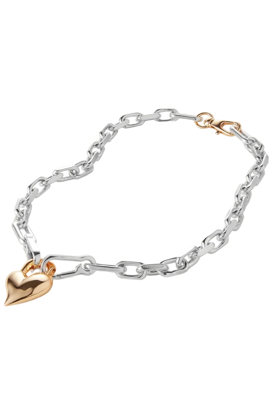 PADLOCK HEART PENDANT NECKLACE - Necklaces - Sassanova