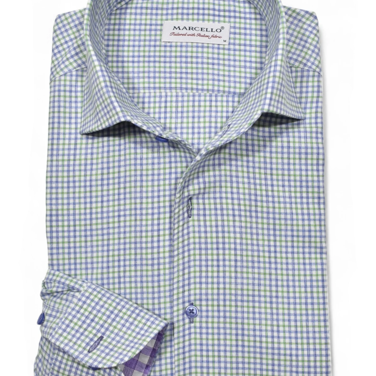 FINE PLAID DRESS SHIRT - Long Sleeved Shirts - Novaman