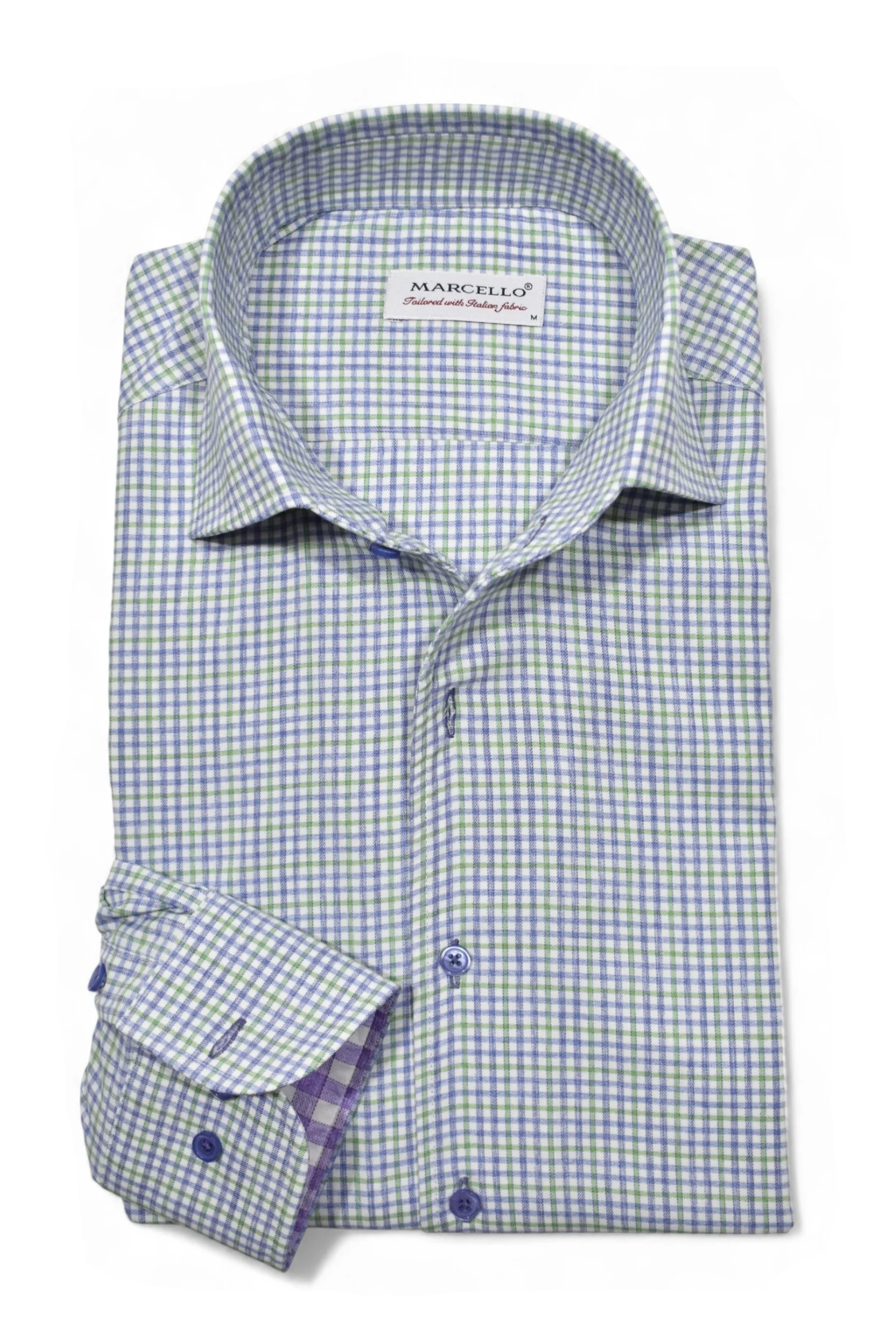 FINE PLAID DRESS SHIRT - Long Sleeved Shirts - Novaman
