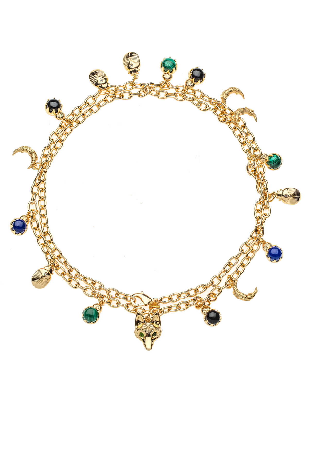 PROTECT DOUBLE WRAP CHARM NECKLACE Sassanova