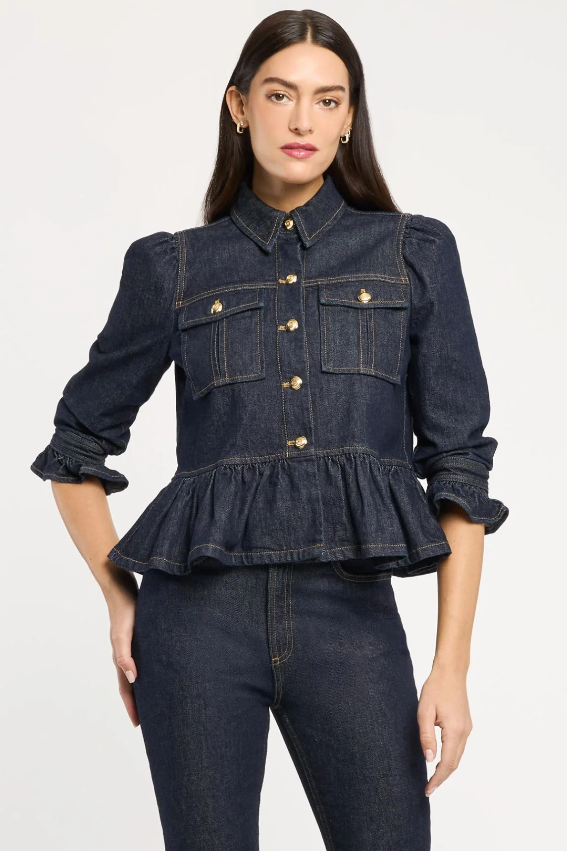 DENIM DELANIE JACKET - Jackets - Sassanova