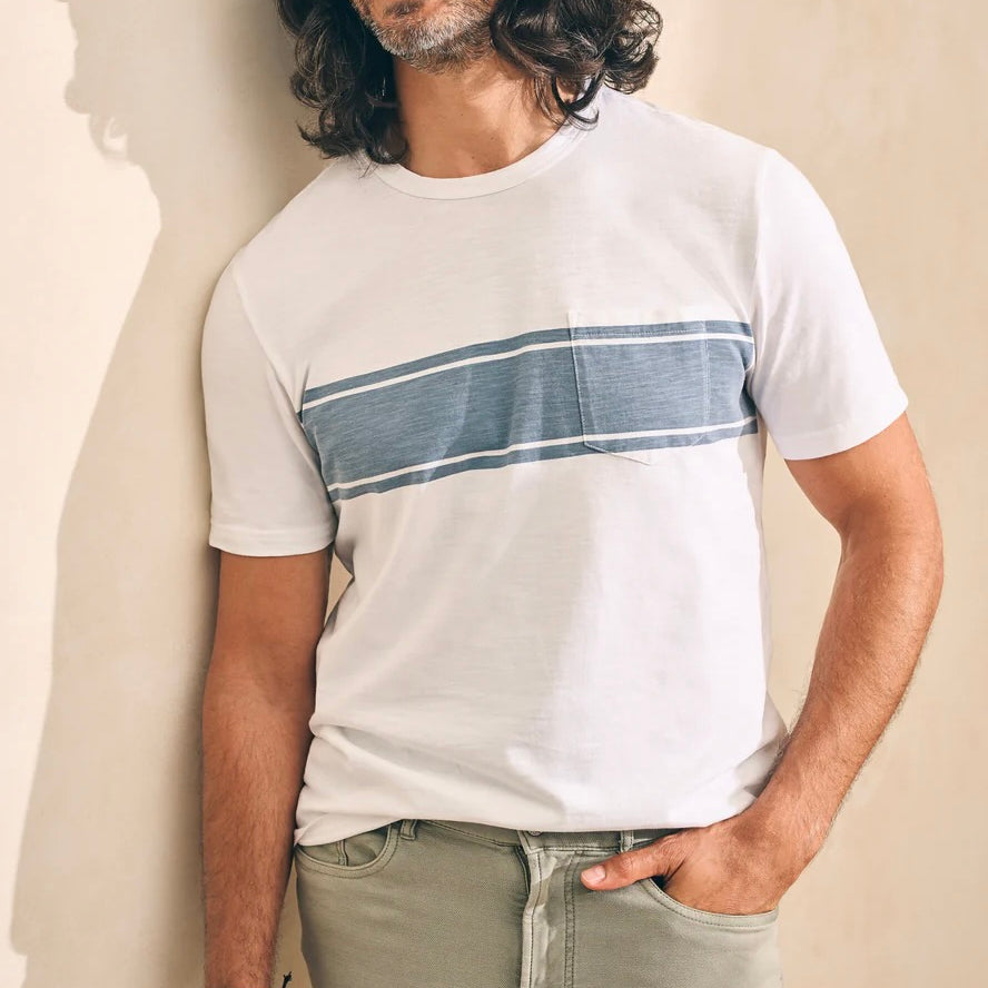 SURF STRIPE SUNWASHED TEE