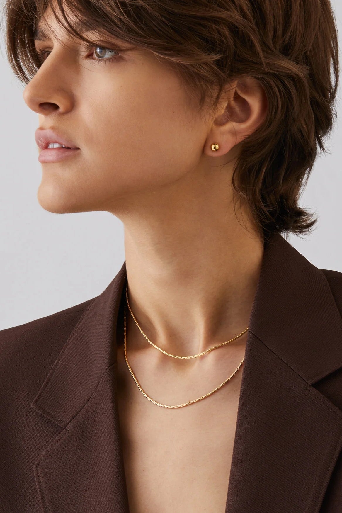 CONSTANCE WRAP CHAIN NECKLACE - Necklaces - Sassanova