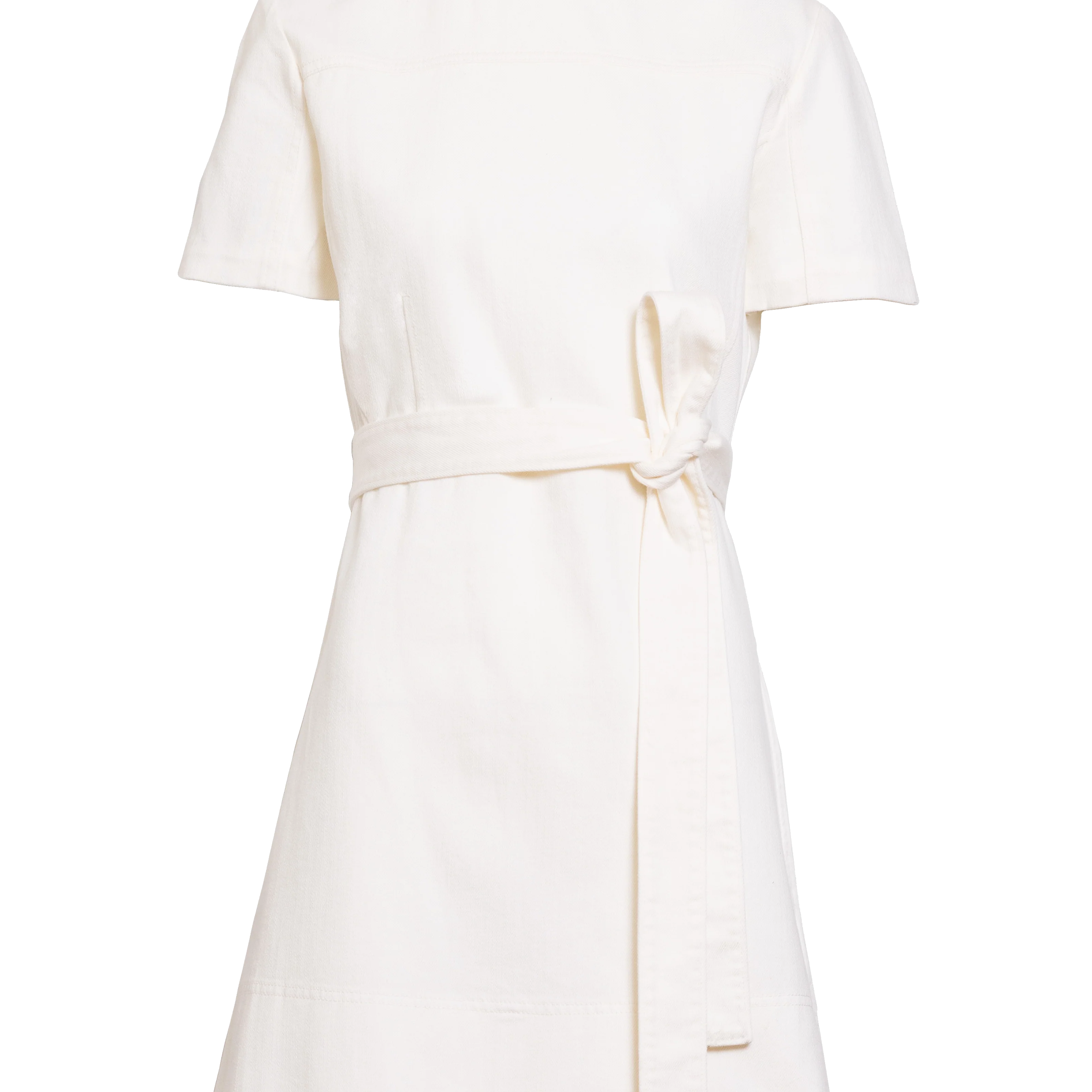 SHORT ELLA DENIM DRESS - Dresses - Sassanova