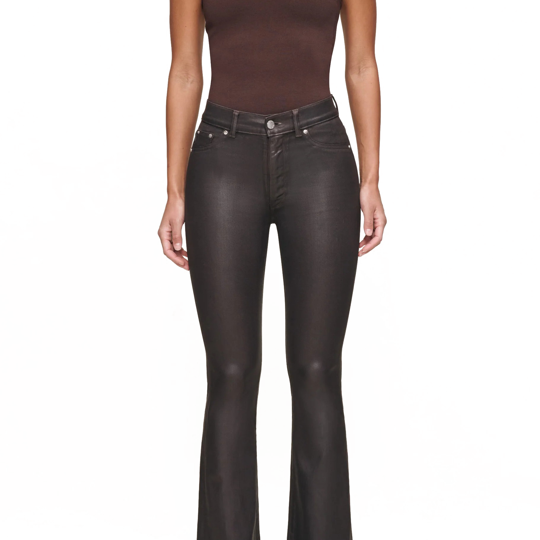 BRIDGET BOOT HIGH RISE CROP COATED - sassanova