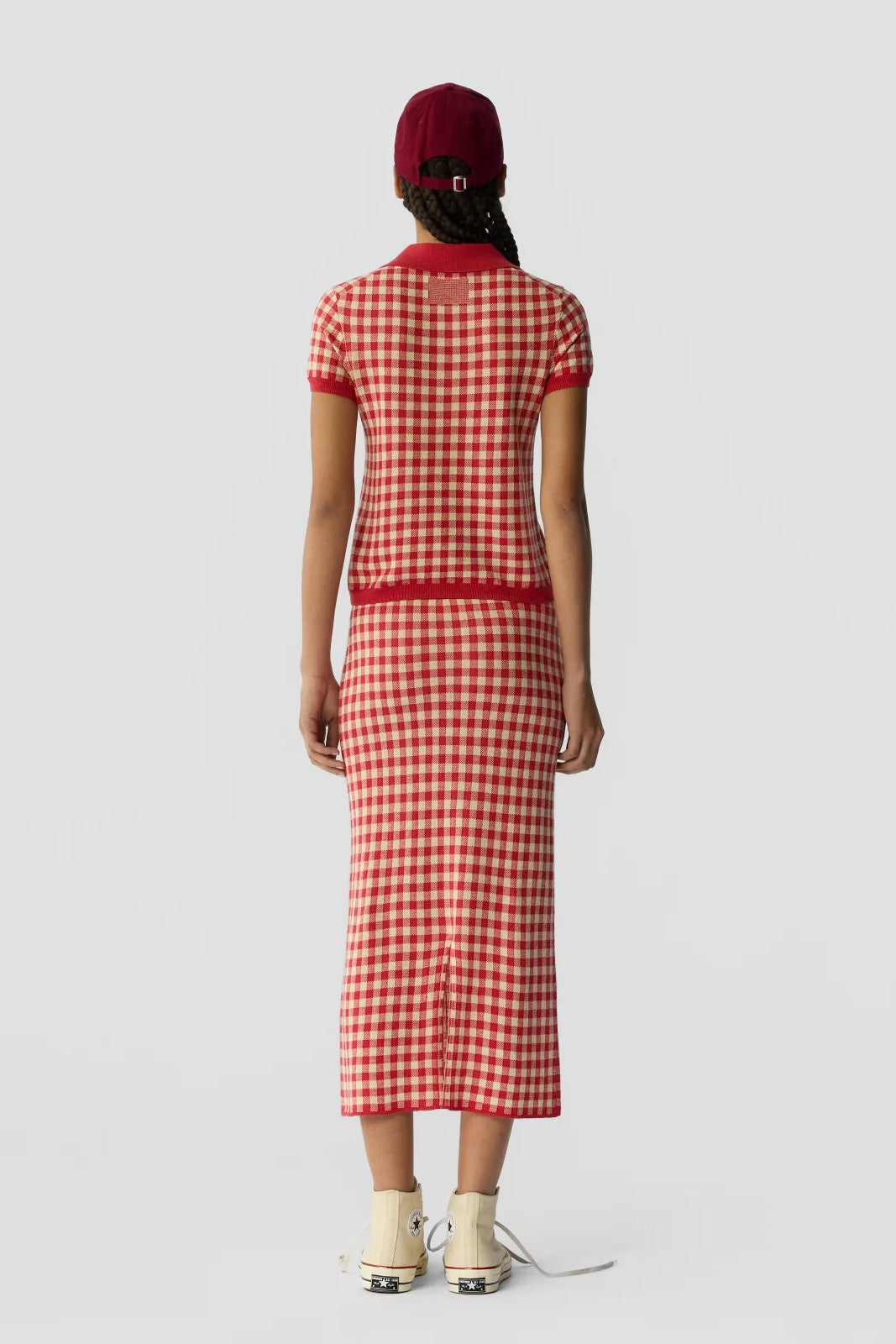 GINGHAM SHRUNKEN POLO - Sweaters - Sassanova