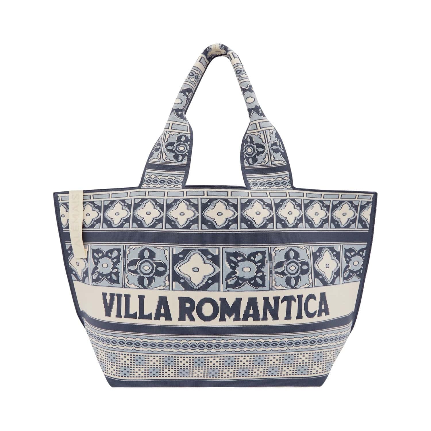 VILLA ROMANTICA JACQUARD MAXI TOTE - sassanova