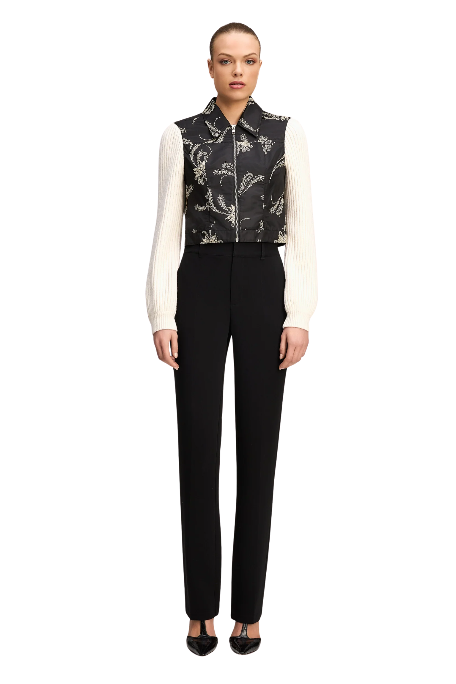 PAISLEY FAN ZIP FRONT CIARA JACKET Sassanova