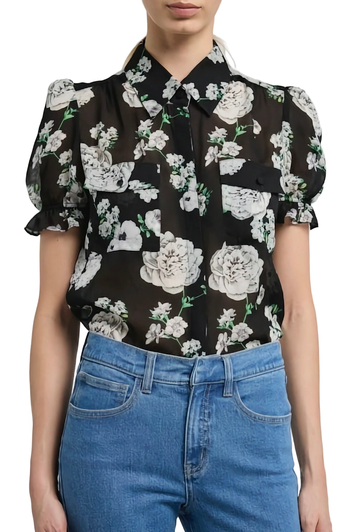 MINA FLORAL GEORGETTE SHIRT
sassanova