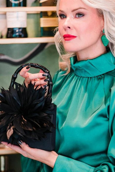 LULU FAILLE HANDBAG - Sassanova