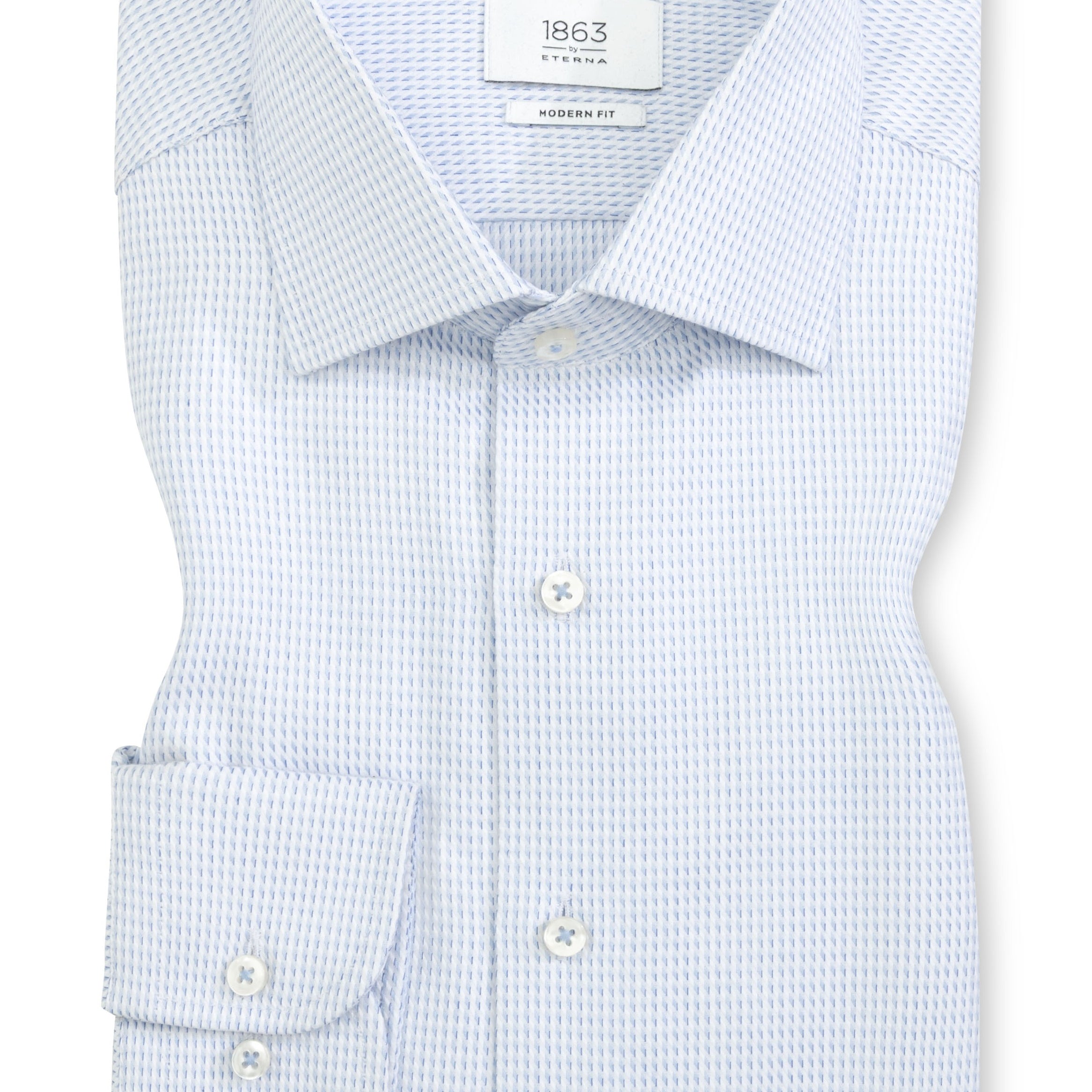 TALIAN STRUCTURED TWILL W/ KENT COLLAR - novaman