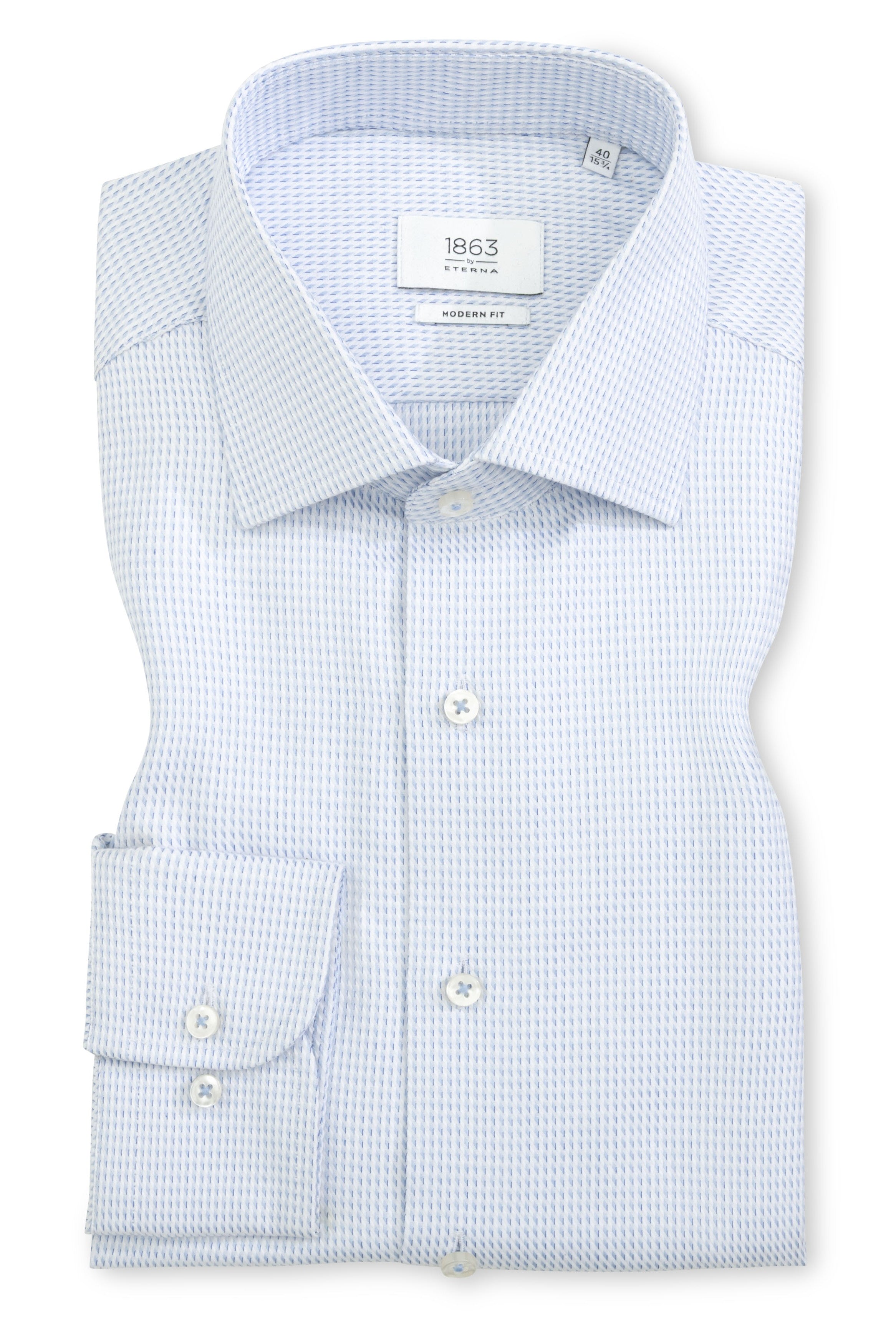 TALIAN STRUCTURED TWILL W/ KENT COLLAR - novaman