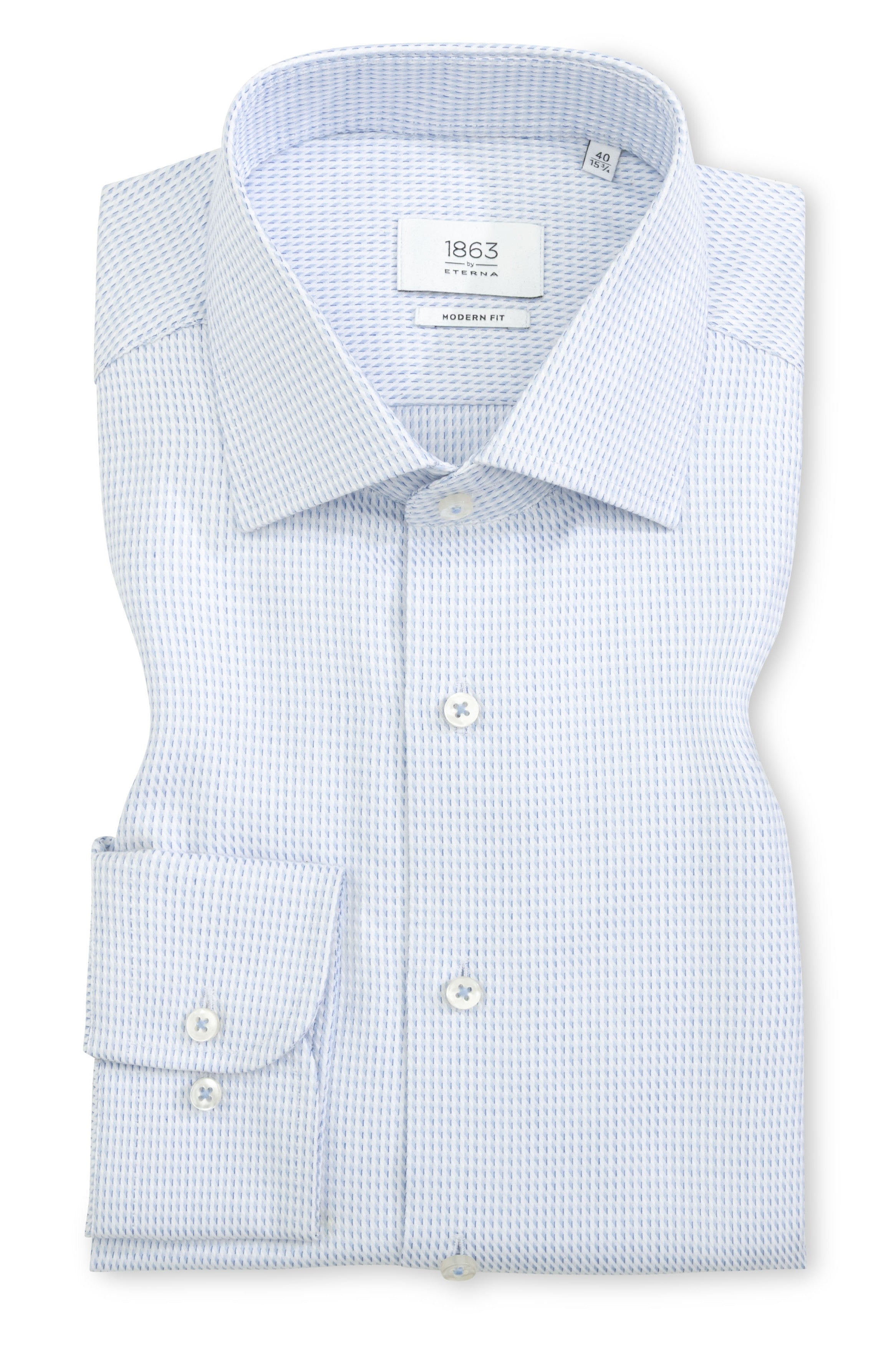 TALIAN STRUCTURED TWILL W/ KENT COLLAR - novaman