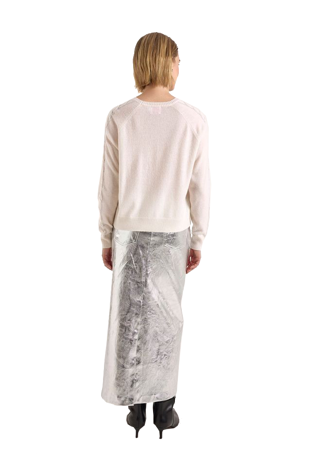 CRYSTAL CABLE SLV SWEAT - Sassanova