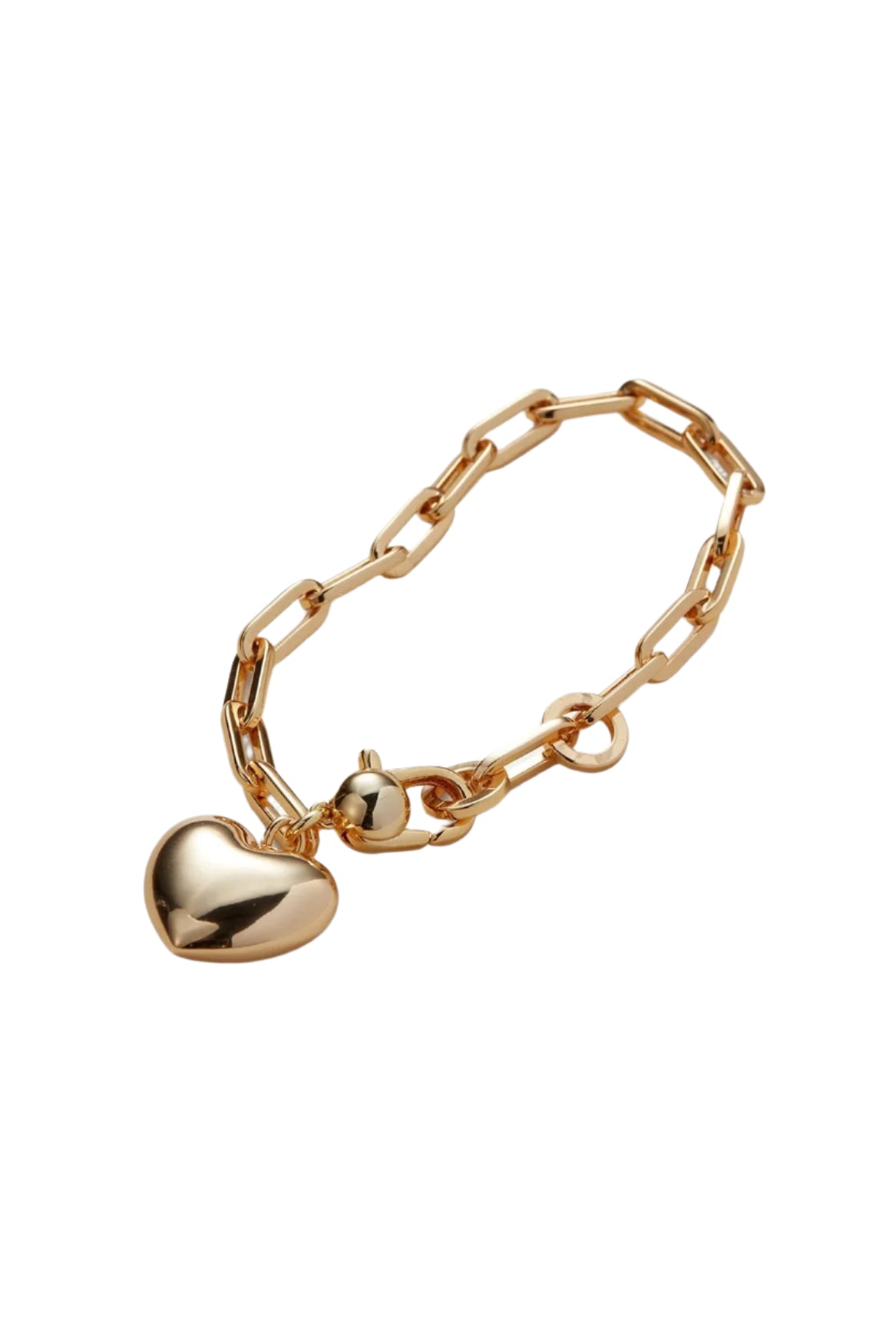 PUFFY HEART BRACELET - Bracelets - Sassanova