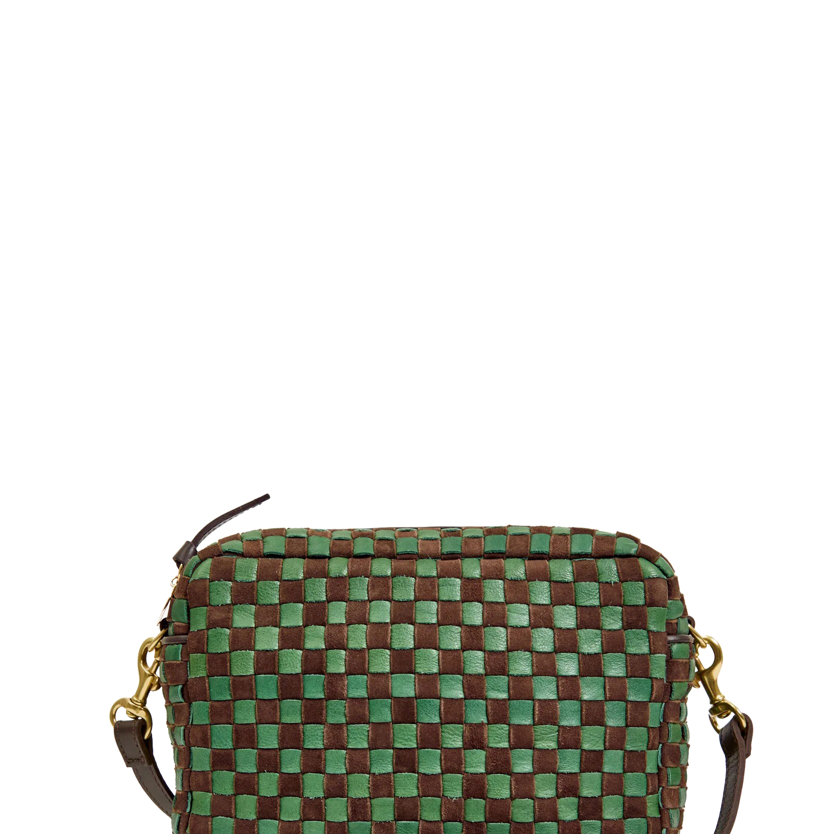 MIDI SAC LEATHER/SUEDE CHECKER - Handbags - Sassanova
