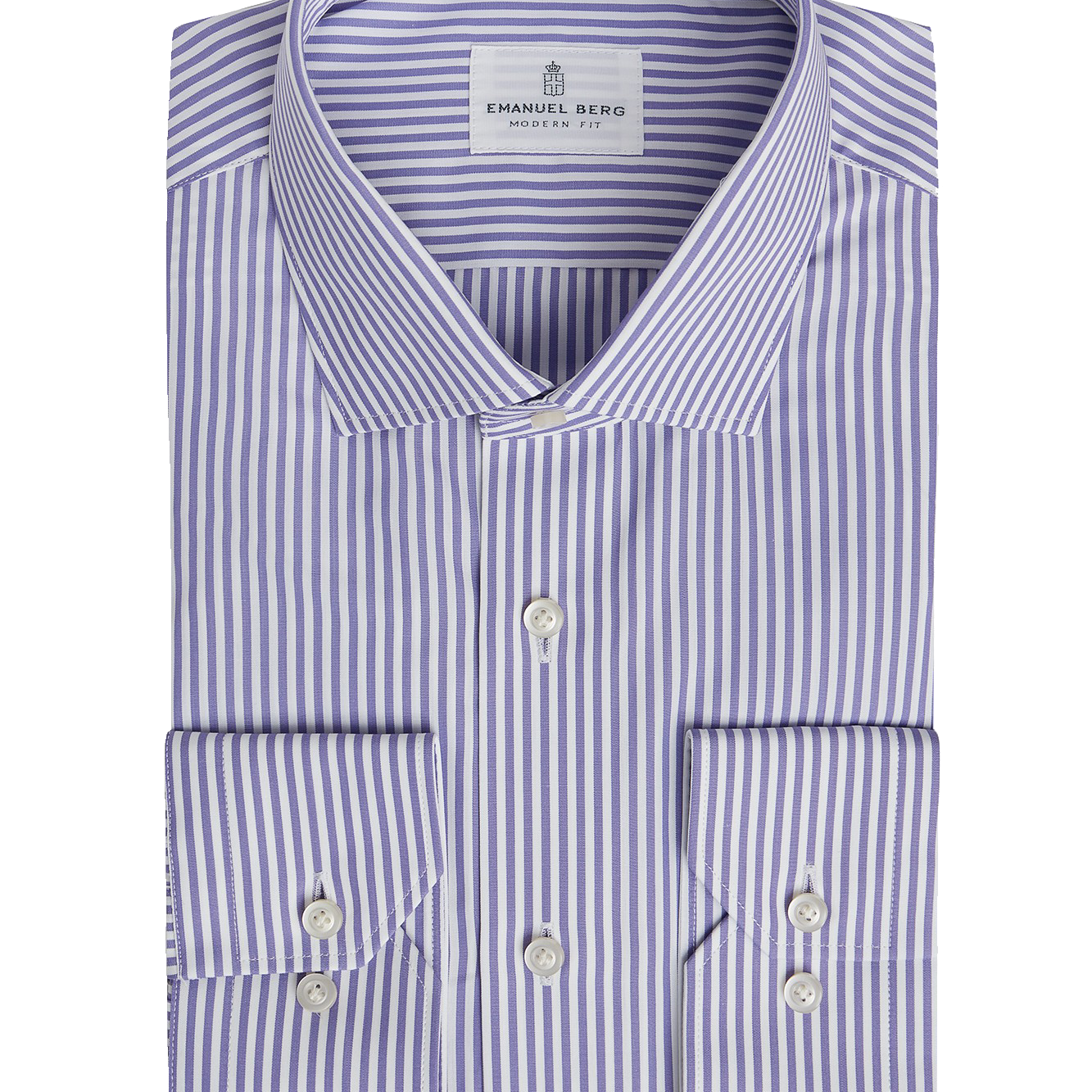 STRIPED LUXURY DRESS SHIRT - Long Sleeved Shirts - Novaman