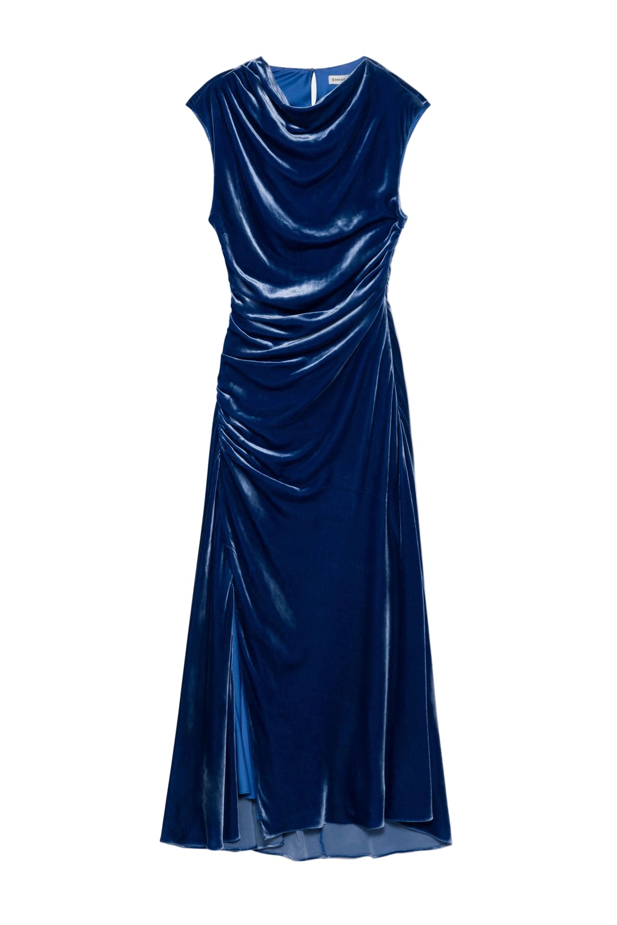 BURKE SLEEVELESS DRAPED MIDI DRESS Sassanova