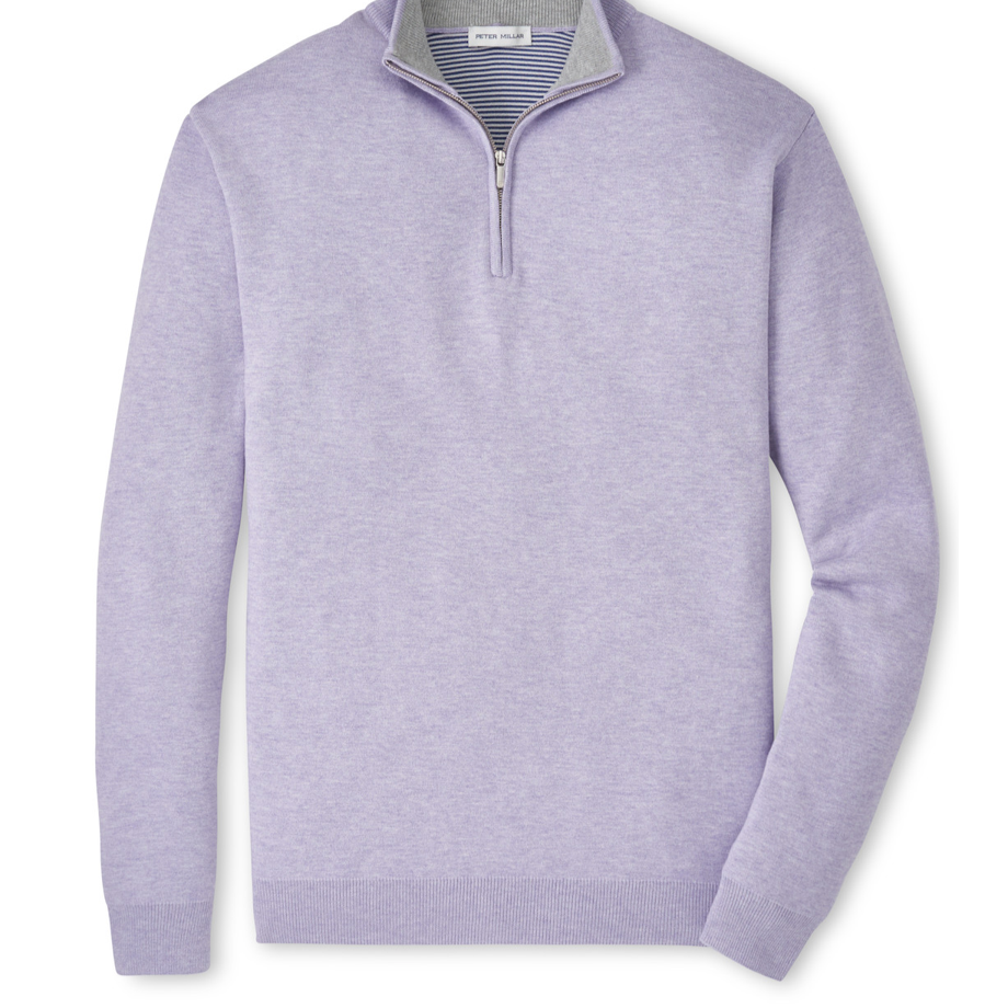COOLSPUN COTTON 1/4 ZIP SWEATER -Novaman