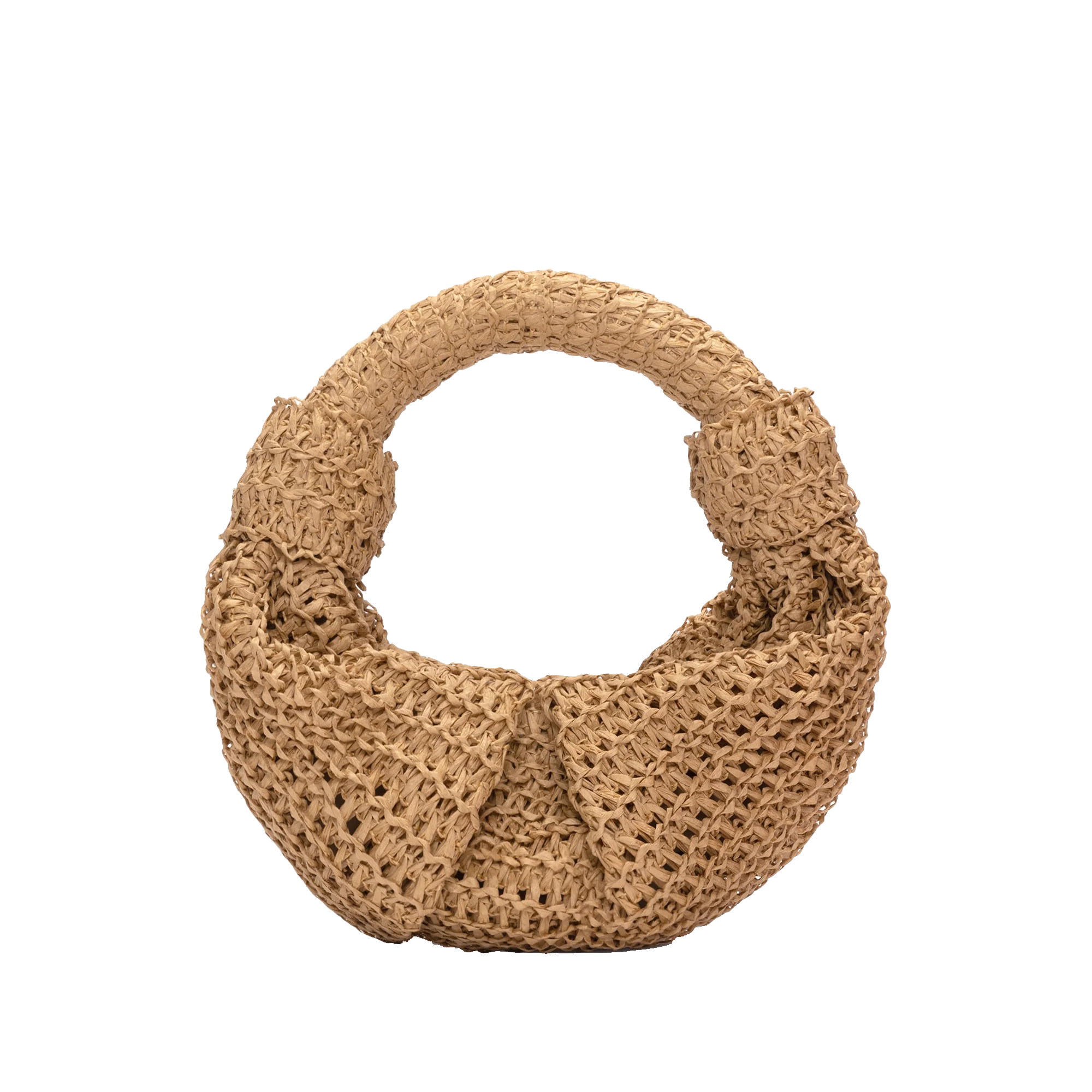RAFFIA LOPSY BAG NATURAL
