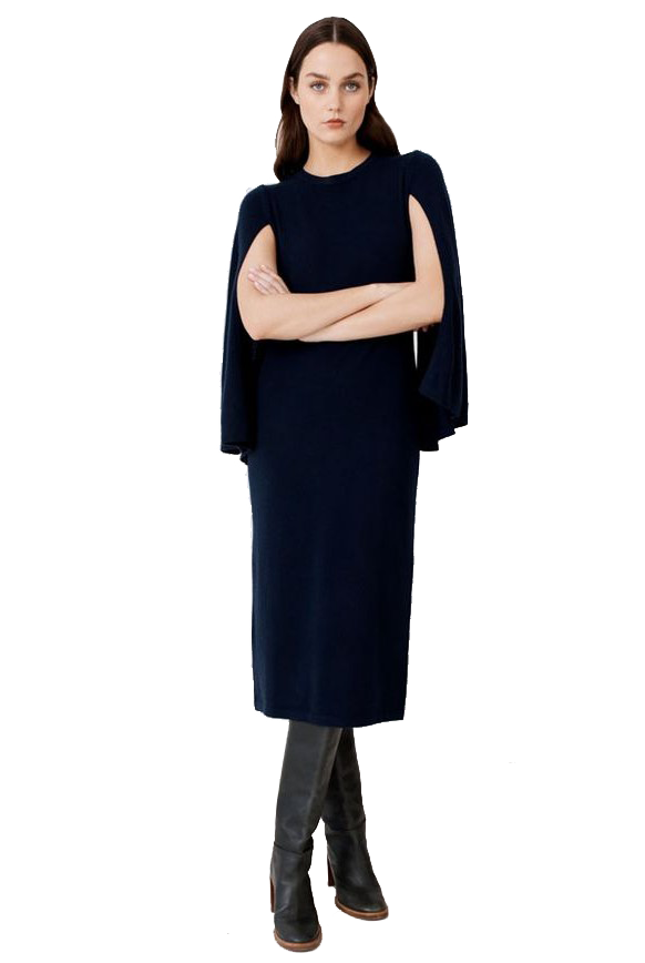 CAPE SLEEVE DRESS - Sassanova