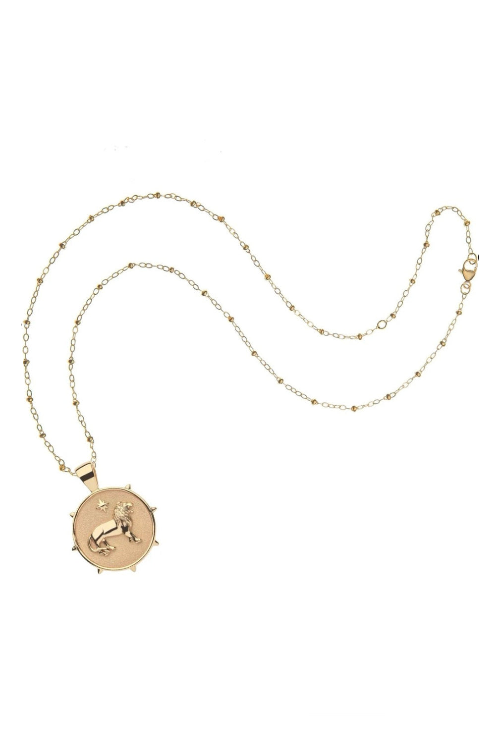 COURAGE SMALL PENDANT NECKLACE- SATELLITE CHAIN - Necklaces - Sassanova