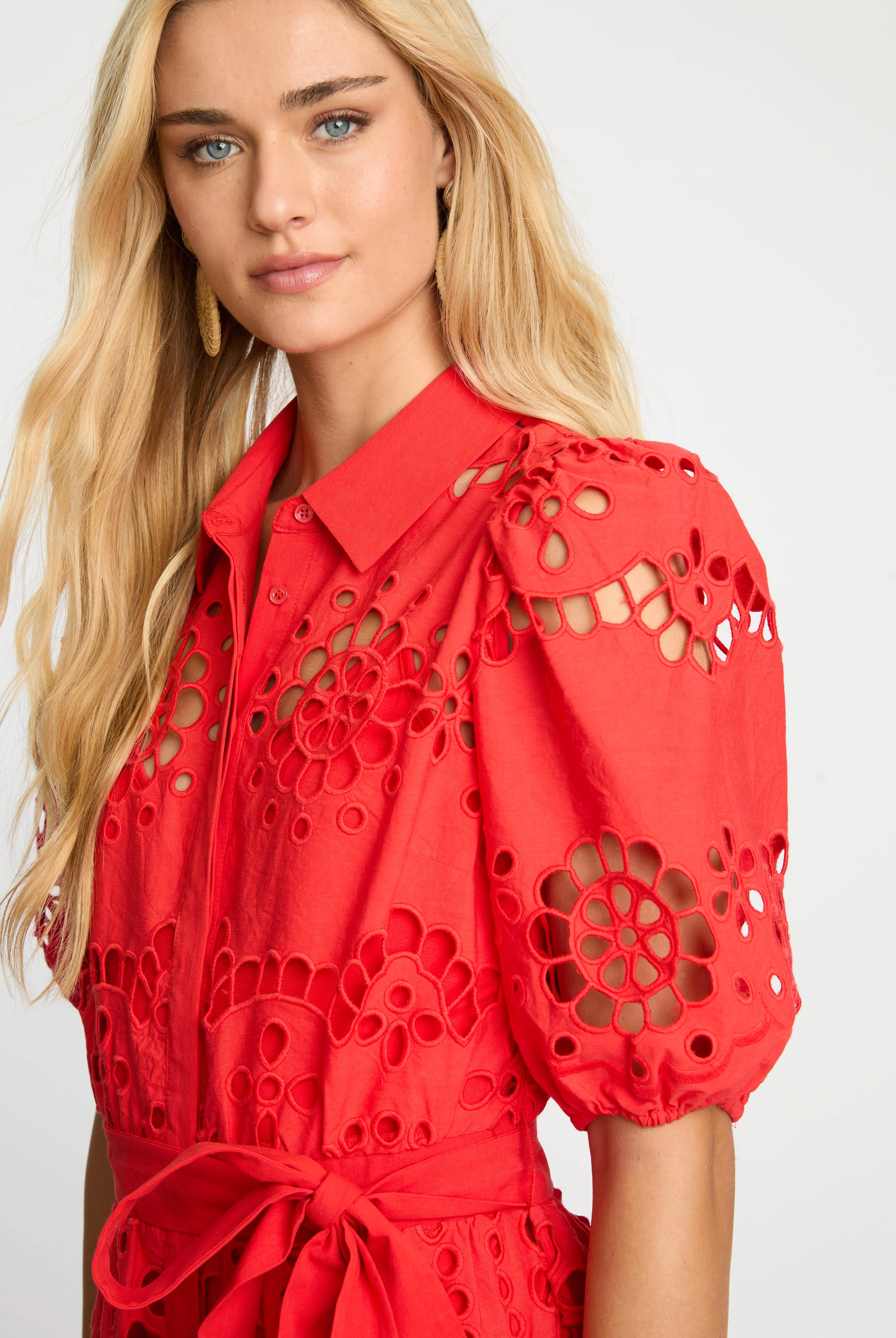 ELOISE EYELET DRESS - Dresses - Sassanova