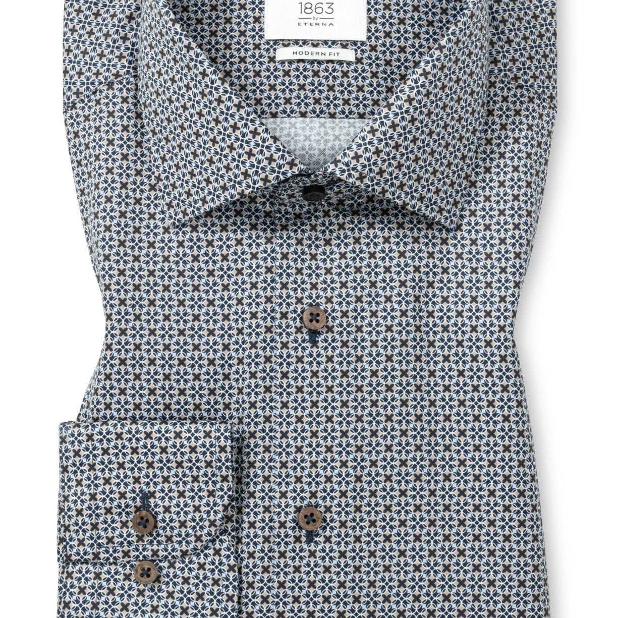 PREMIUM PRINTED TWILL W/ KENT COLLAR - novaman