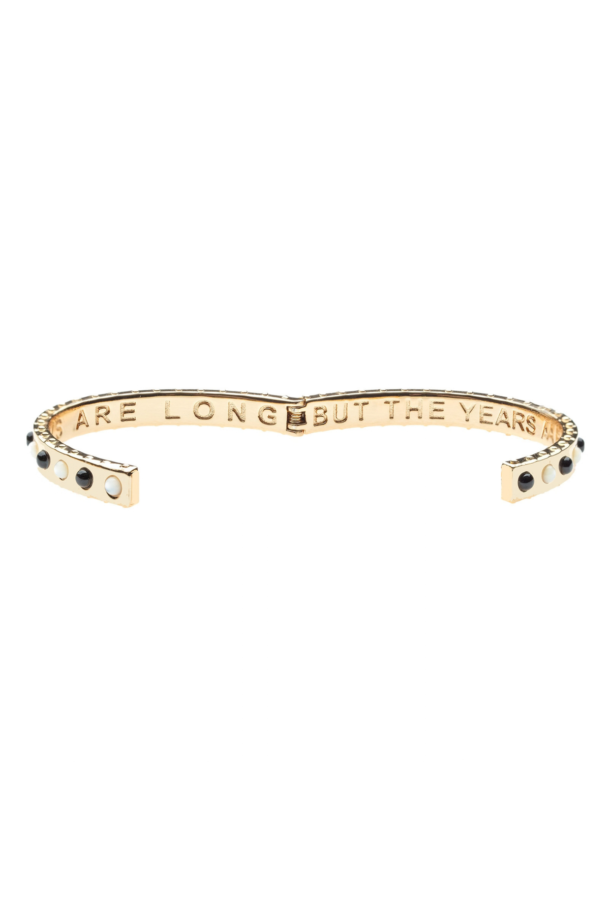 FOREVER TIME FLIES BANGLE- ONYX & MOP Sassanova