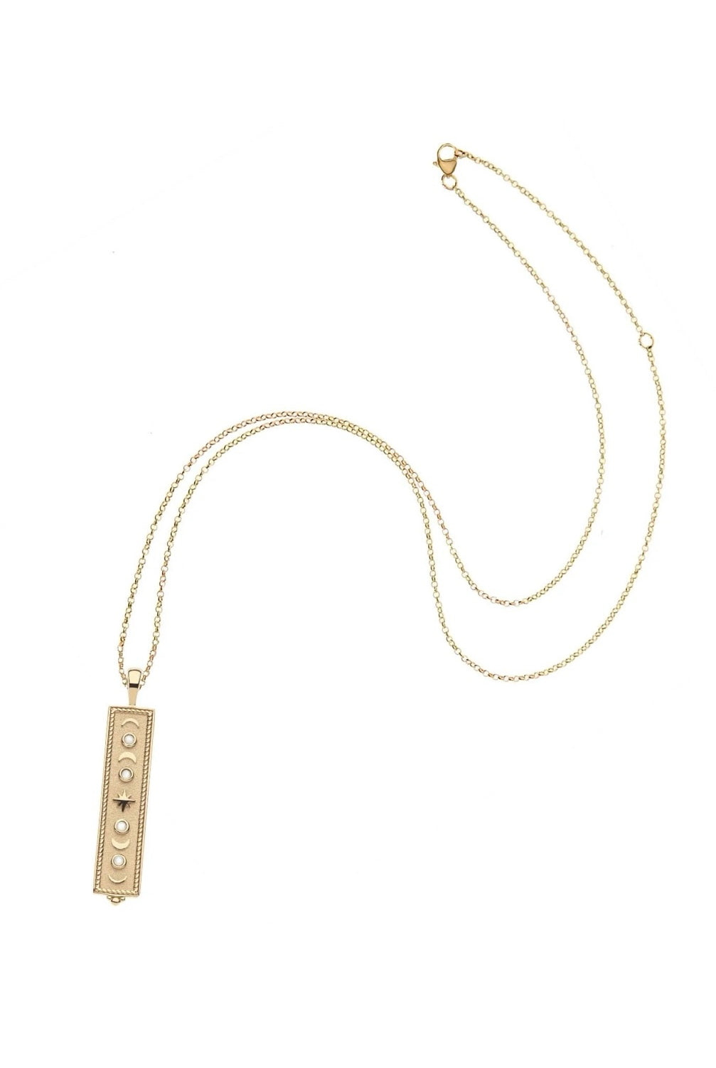 FOREVER ECLIPSE MOP DOG TAG- ADJ DELICATE CHAIN - Necklaces - Sassanova