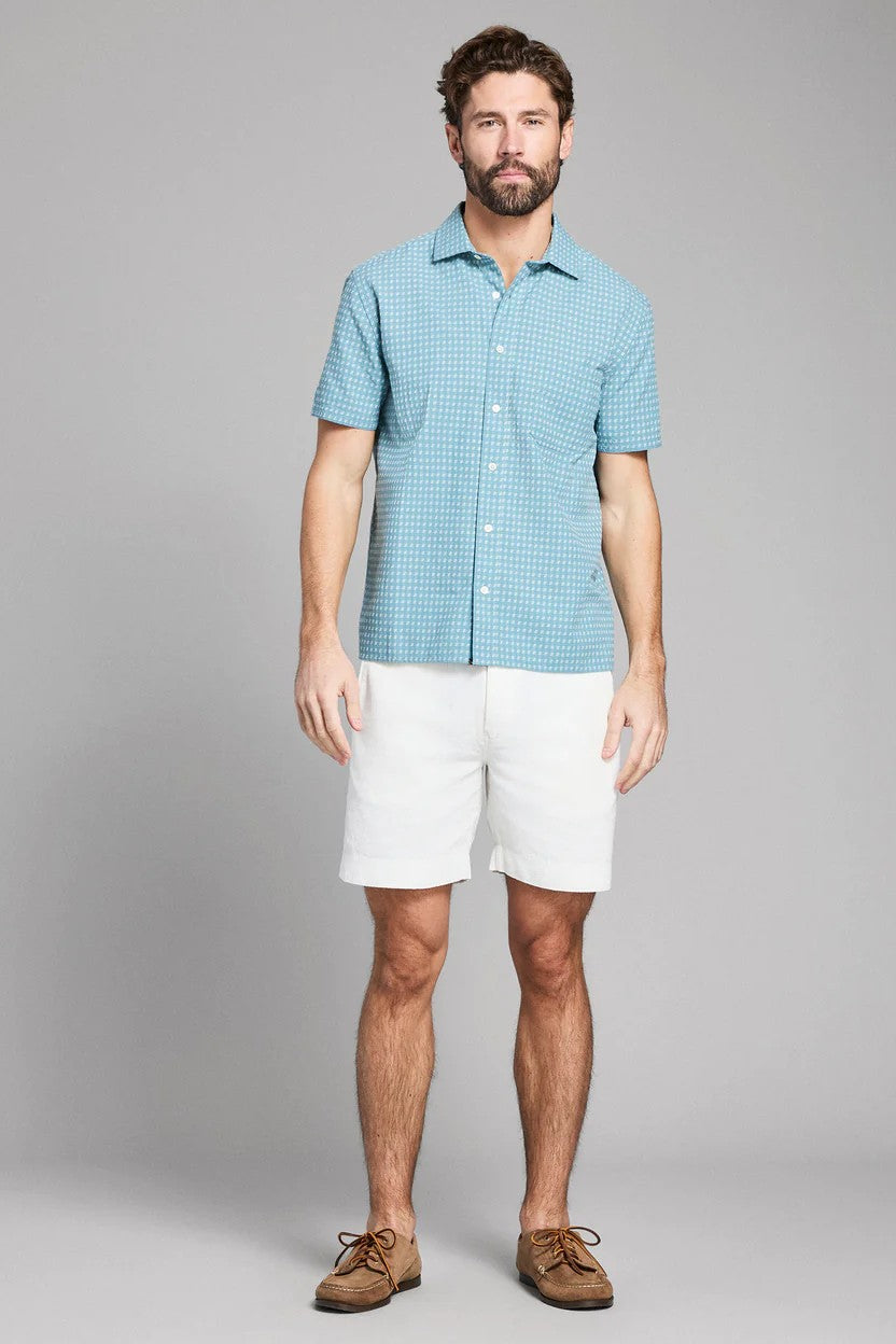 CHECK DOBBY SPORT SHIRT - Short Sleeved Shirts - Novaman