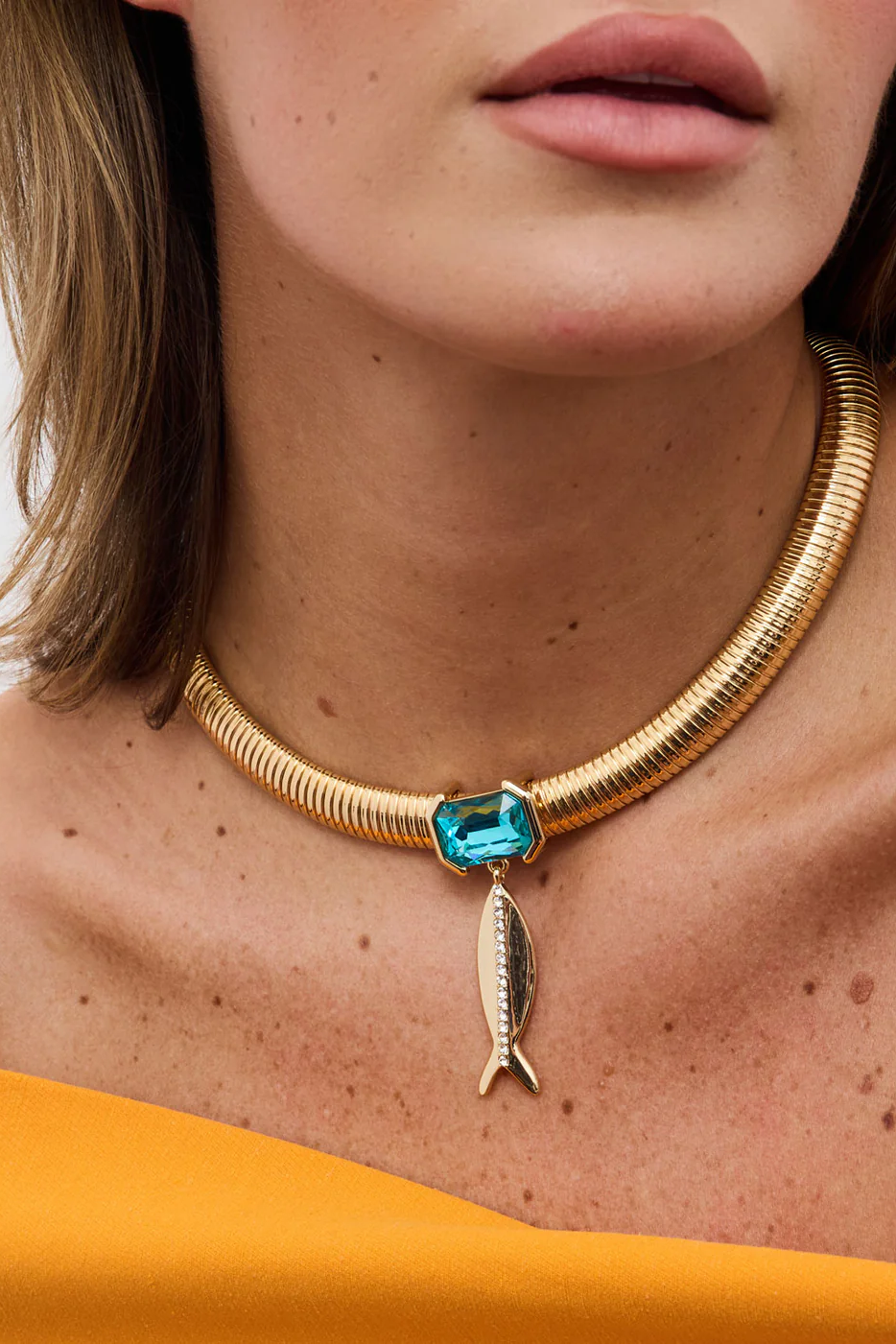 PAULA COLLAR- BLUES - Necklaces - Sassanova