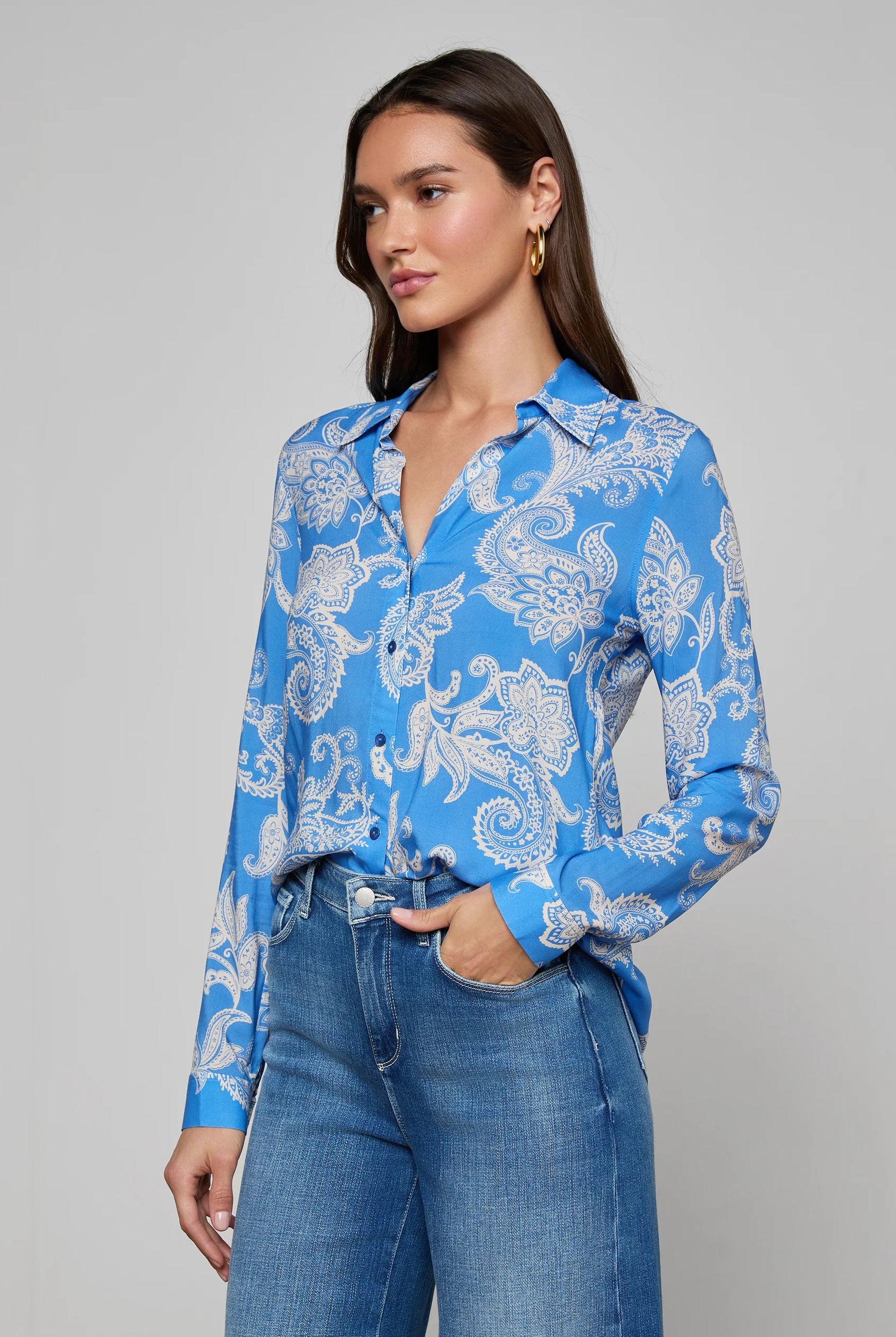 HOLLY L/S BLOUSE - Blouses - Sassanova