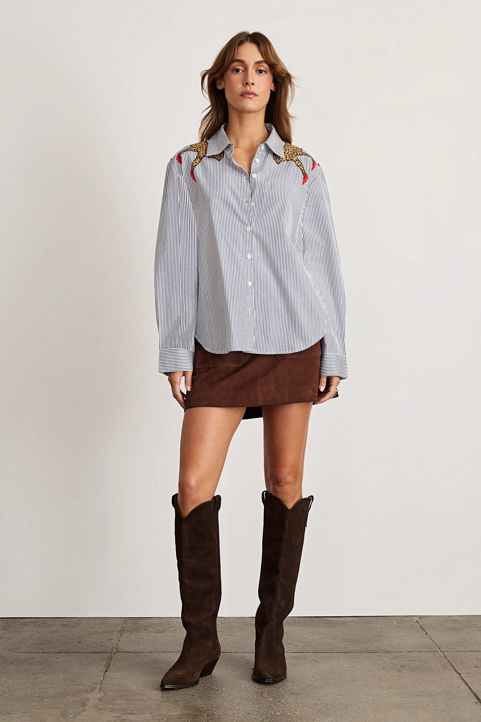 MARGAUX CHEETAH TOP - Blouses - Sassanova